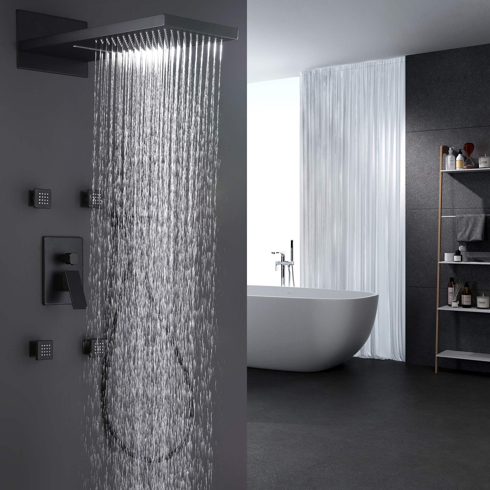 WELLFOR WB-0944 Showerhead-Bar-Panels - View #2
