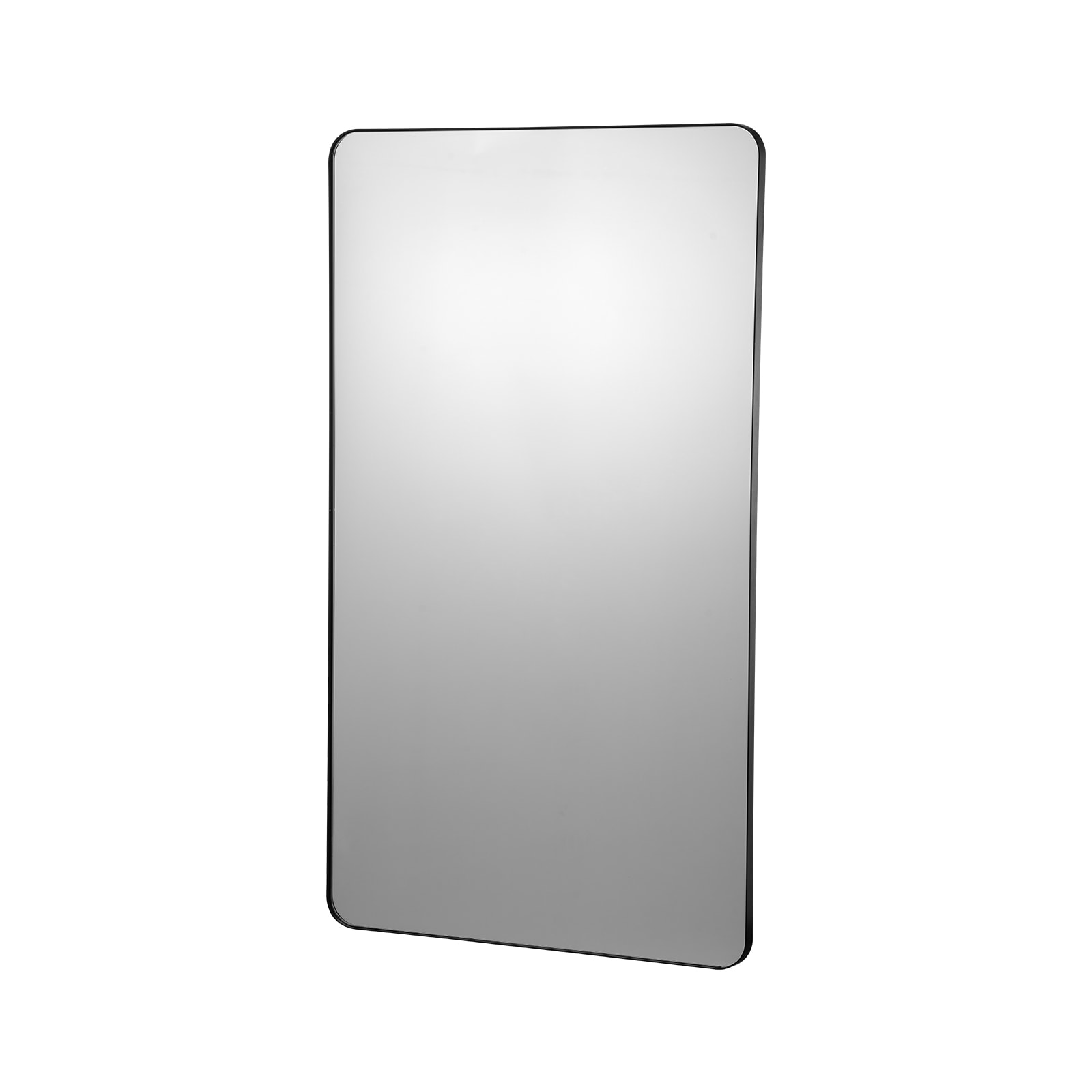 GIVIMO 30-in by 48-in Wall Mounted Makeup Mirror in Brushed Aluminum Frame Mirror with Explosion-Proof Film and Z-Shaped Bracket Bath #LW038GIVSS520