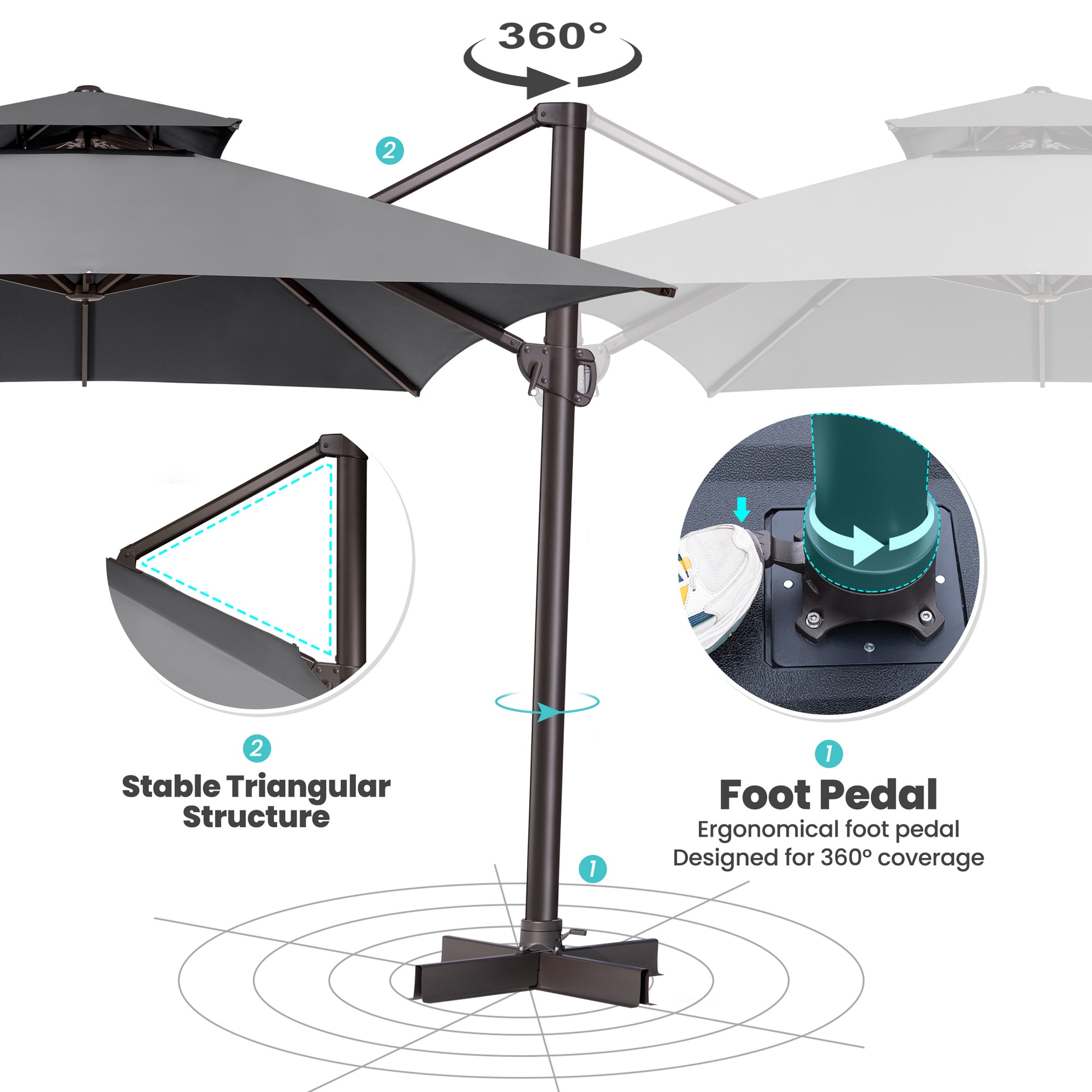 Crestlive Products CL-PU046DGY Umbrellas-2 - View #5