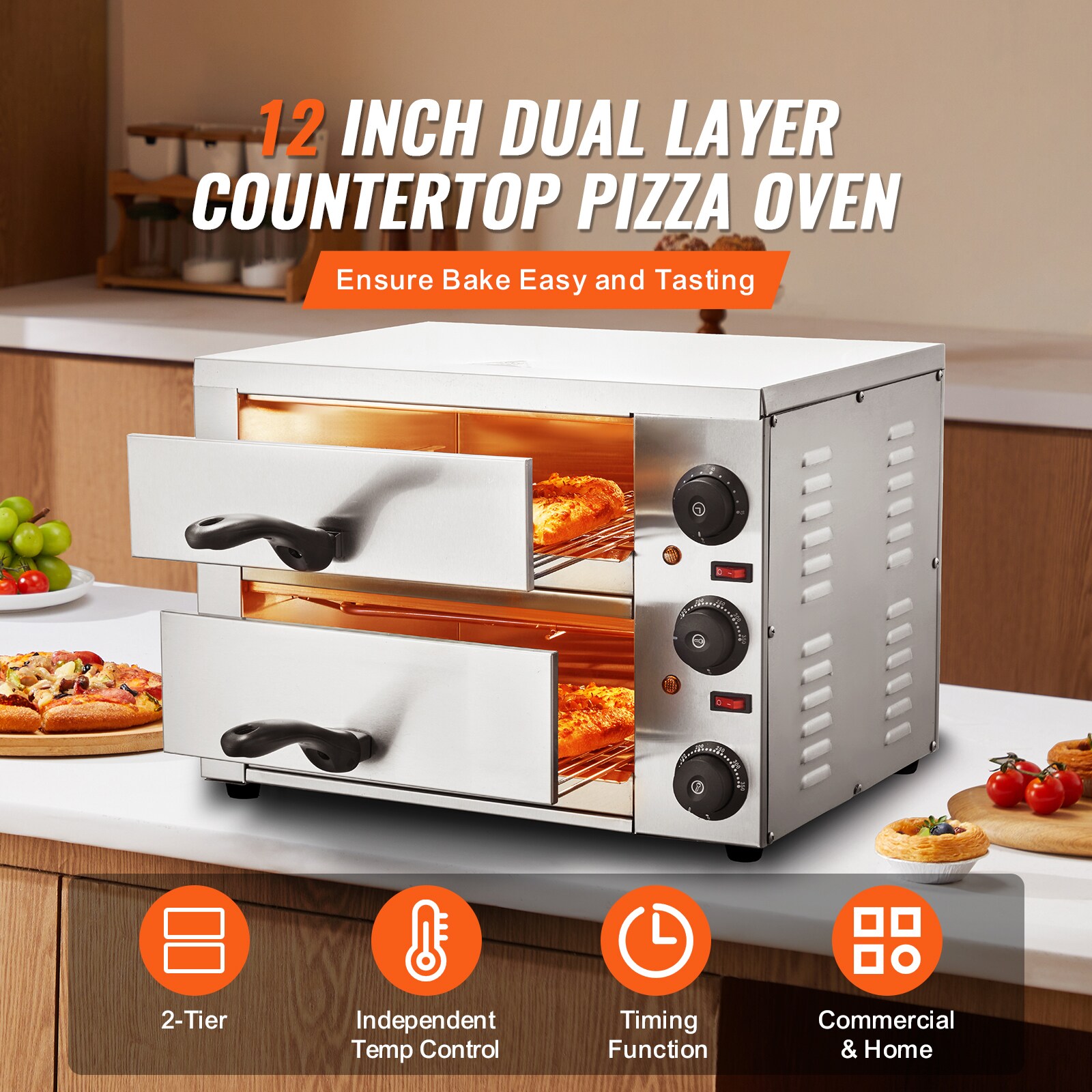 VEVOR SCCLMDRPSLSC06327V1 Outdoor-Pizza-Ovens - View #2
