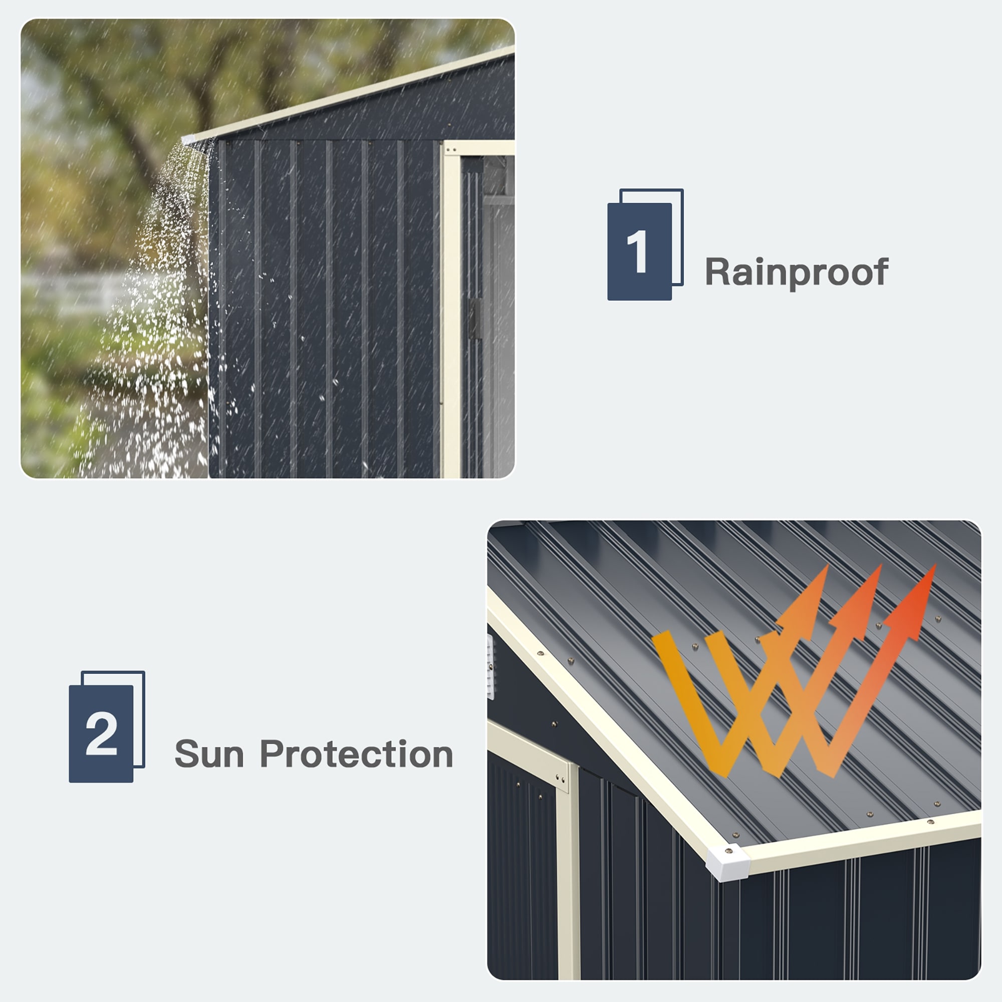 Forclover FLHY-32+ Metal-Storage-Buildings-Sheds - View #3