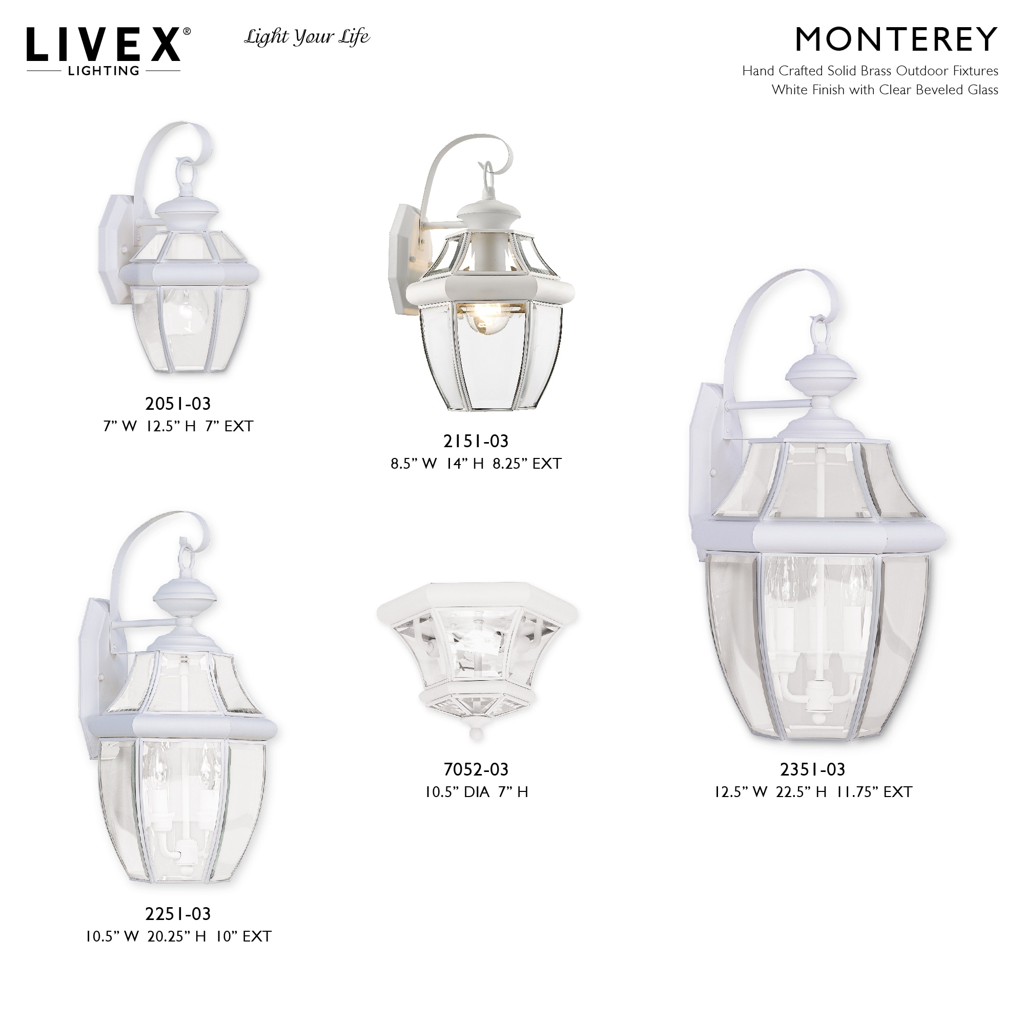 Livex Lighting 2051-03 Outdoor-Wall-Lighting - View #6