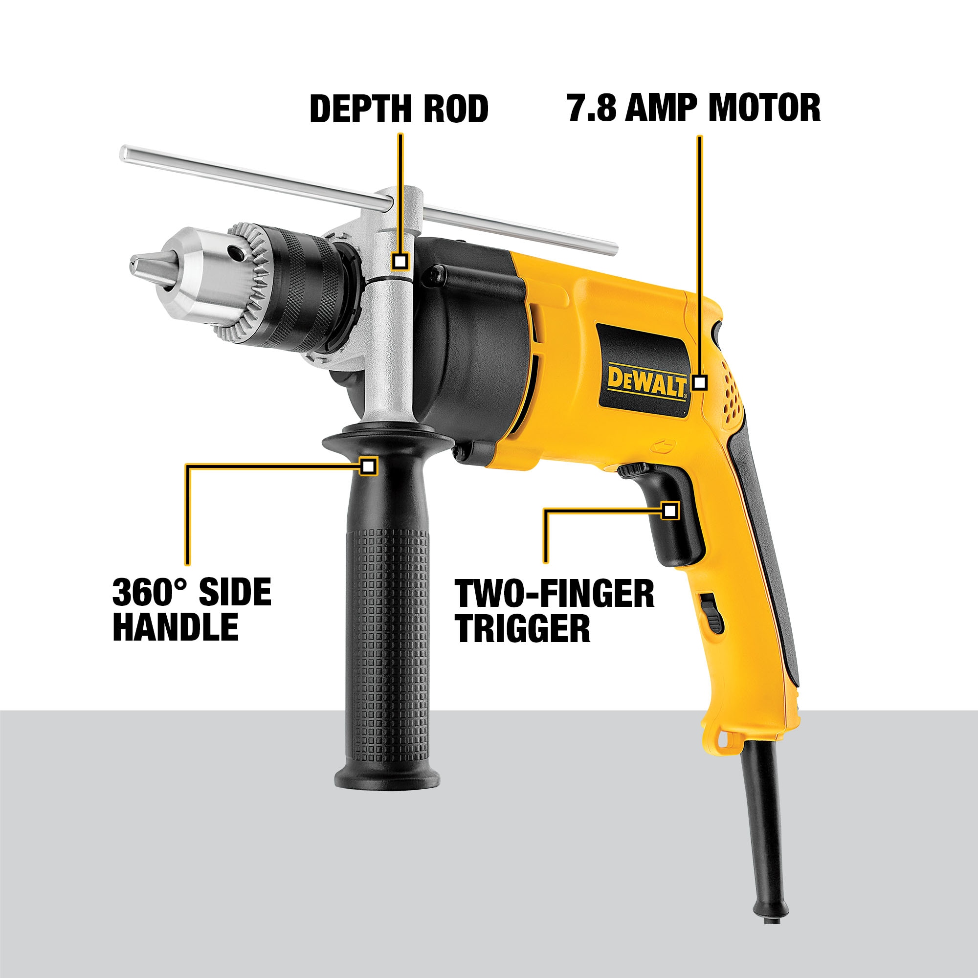 DEWALT 1/2-in 8.5-Amp Corded Hammer Drill DW511 Sansujyuku sansujyuku.com