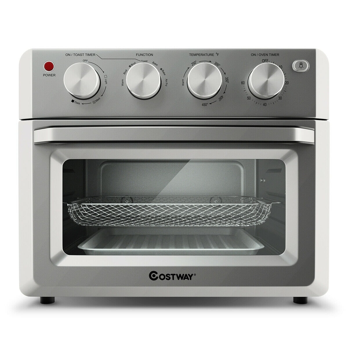 Elite 14-Slice Silver Convection Toaster Oven with Rotisserie (1500-Watt)