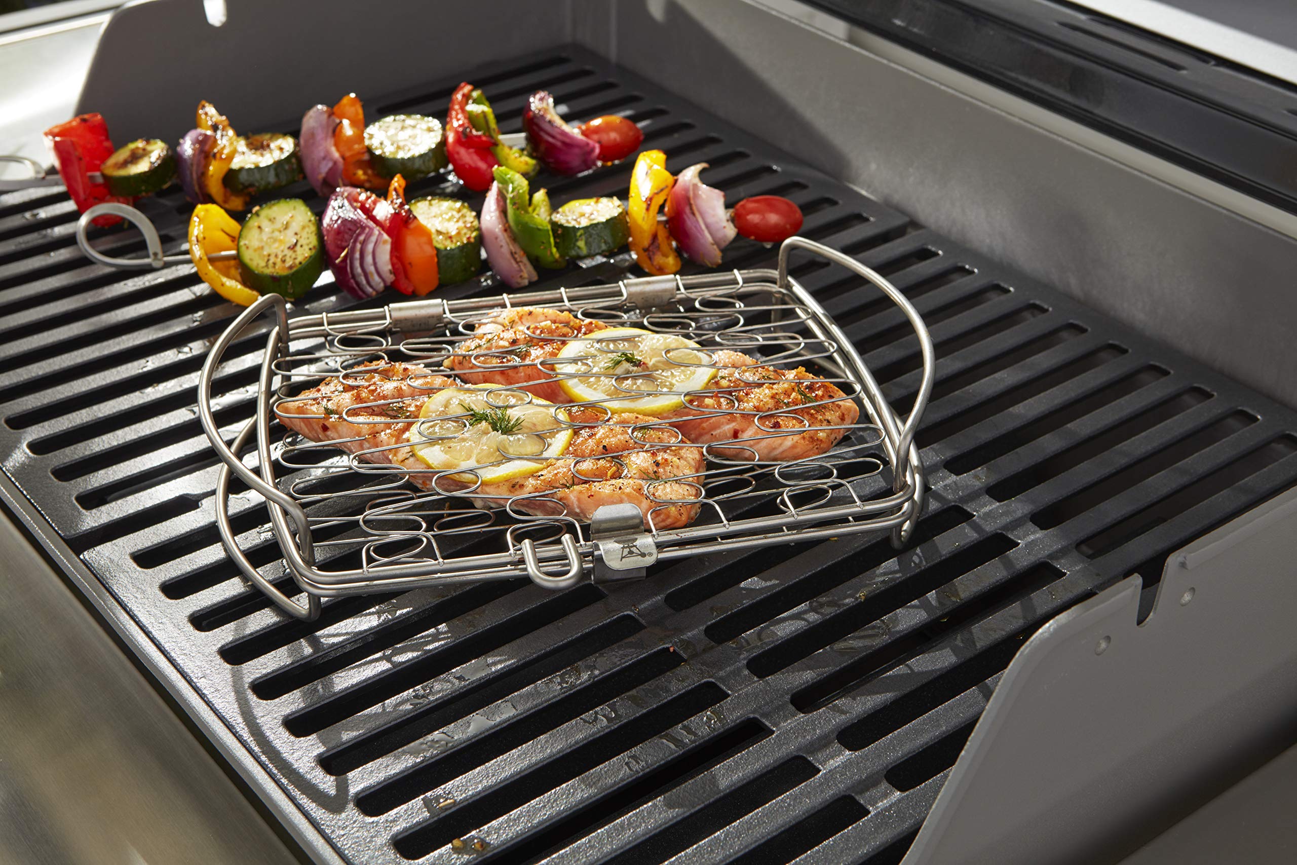Weber Original Stainless Steel Fish Basket - Perfect for Grilling ...