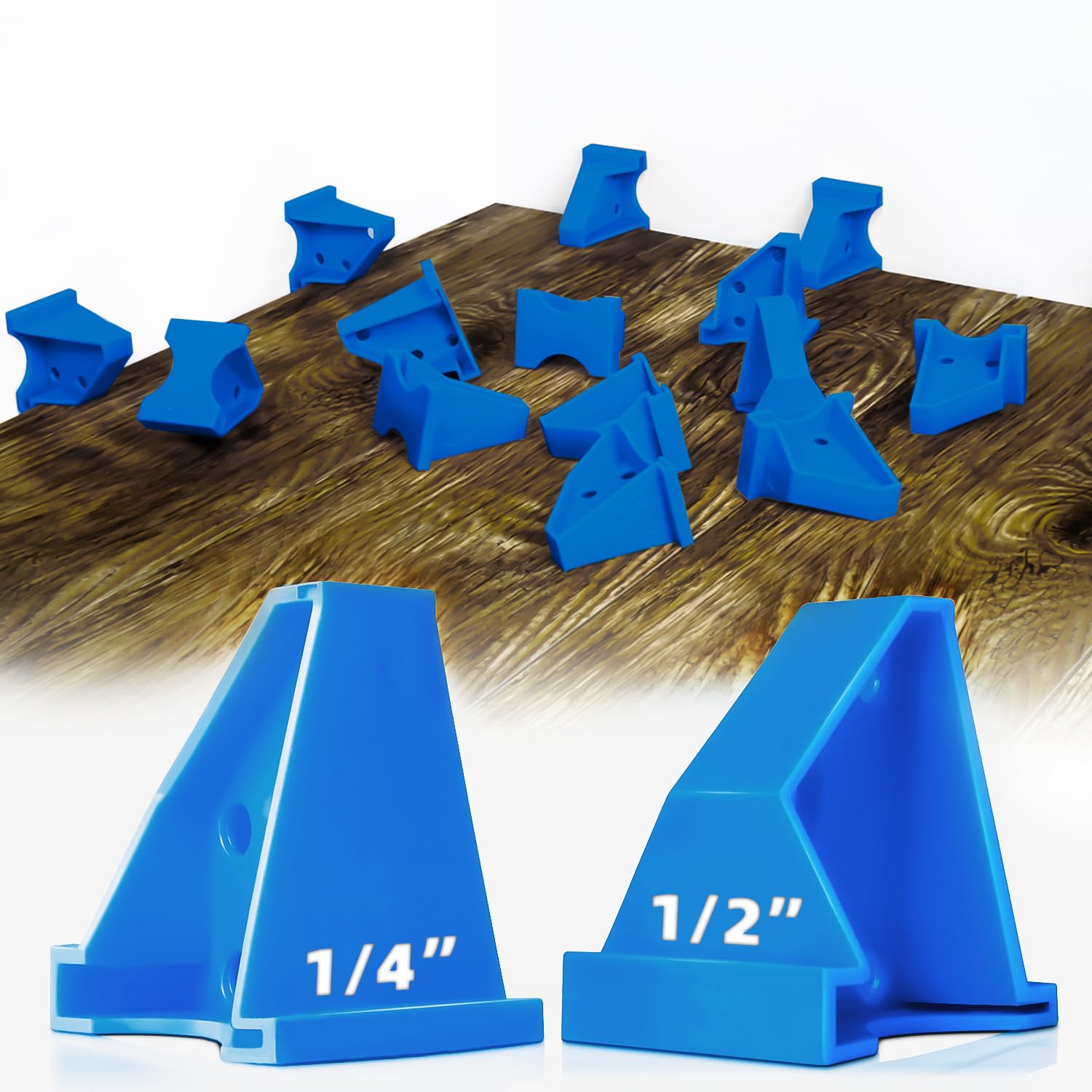 KIWDZFU - Flooring Spacers 20 Pack 1 quarter inch Gap and 1 half inch Gap for Laminate Wood Floo...