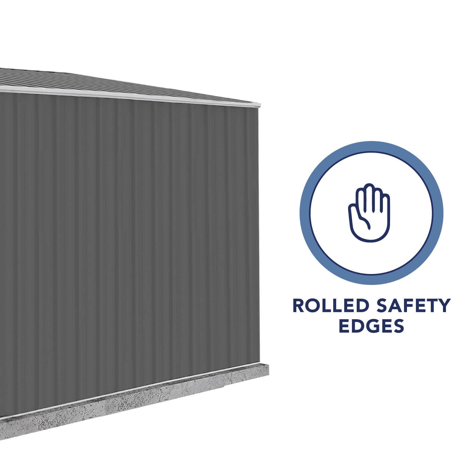 Durango 5' x 10' Gray Galvanized Steel Metal Shed Kit
