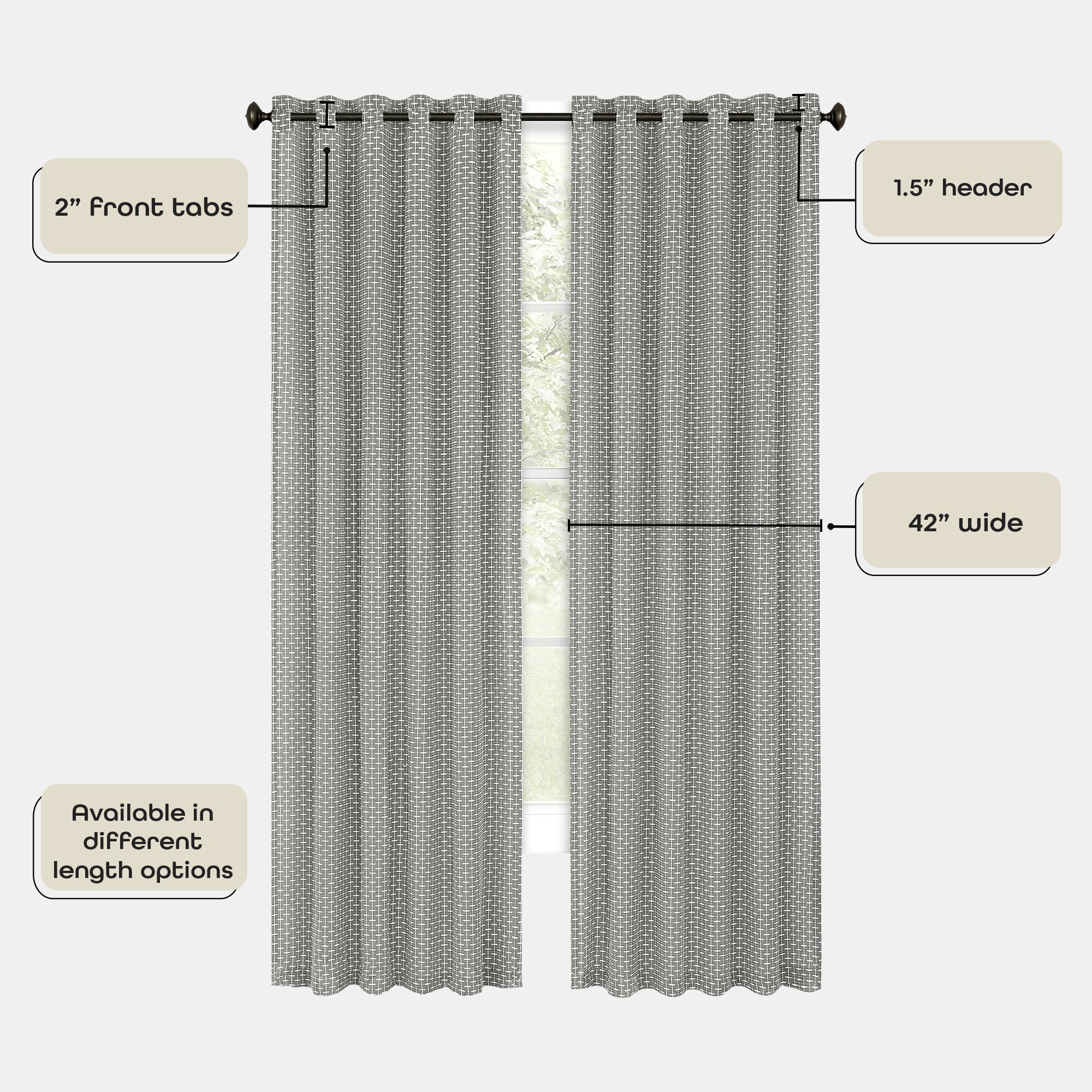 Achim BEPN84GY06 curtains - View #6