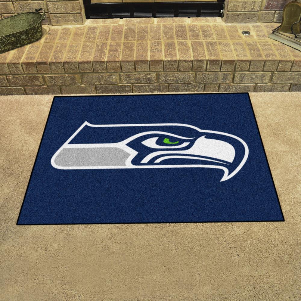 Seattle Seahawks Ball Shaped Area Rugs