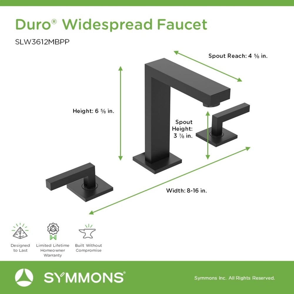 Symmons SLW3612MBPP Lavatory-Faucets - View #3