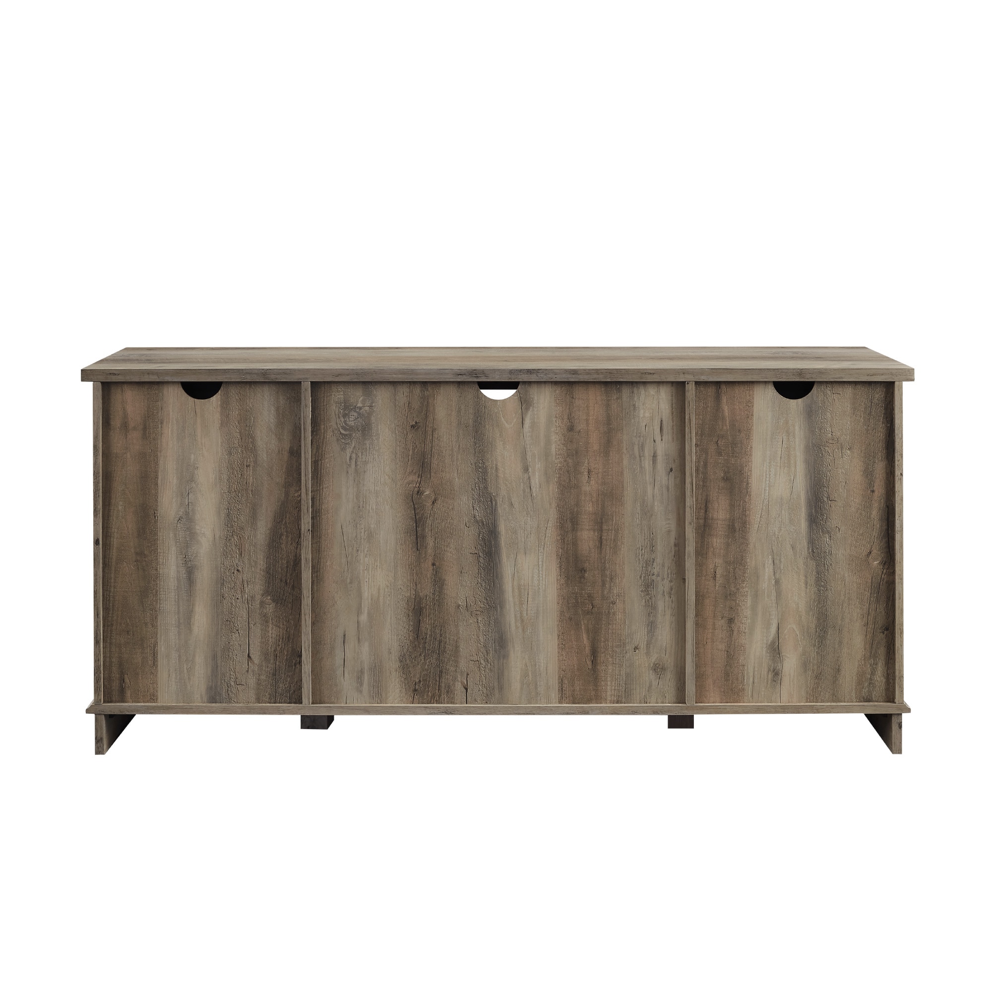 Walker Edison Transitional Grey Wash Tv Stand (Accommodates TVs up to ...