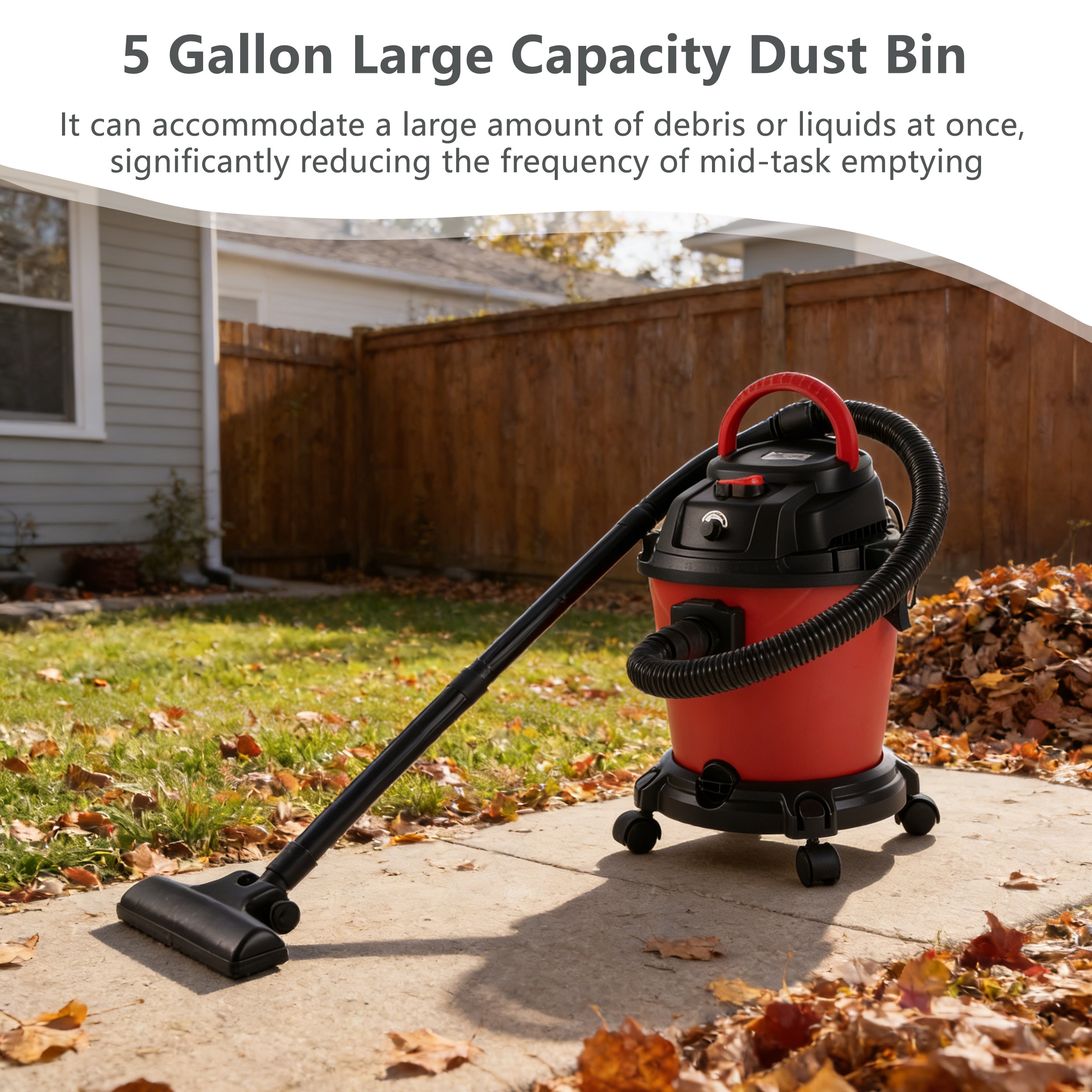 Dexmalle  Red 3 in 1 Shop Vacuum with Blowing Function