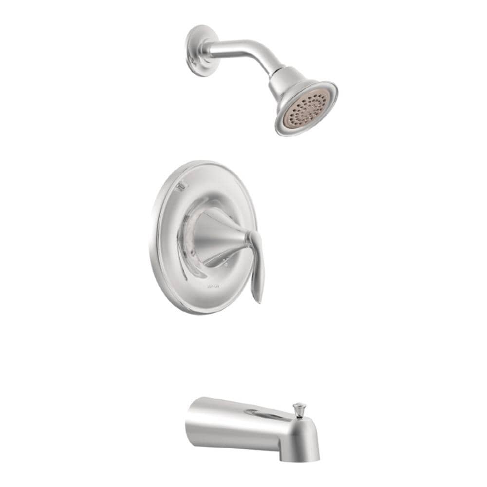 Moen T2133 Eva Chrome 1-handle Single function 3.5-in Round Shower Faucet (Valve Not Included)