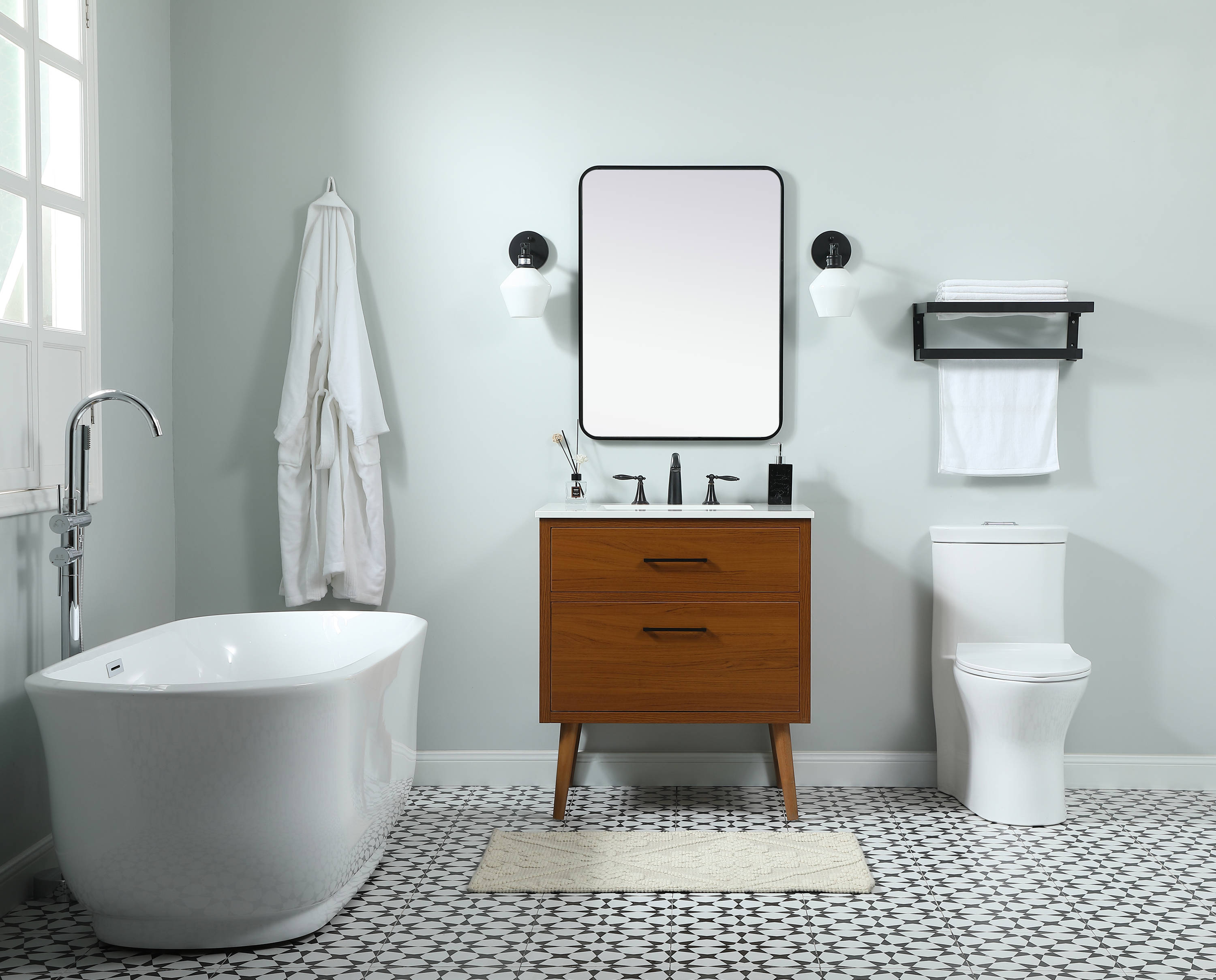 Elegant Decor HF123090MTK Bath-Vanity-Combo - View #5