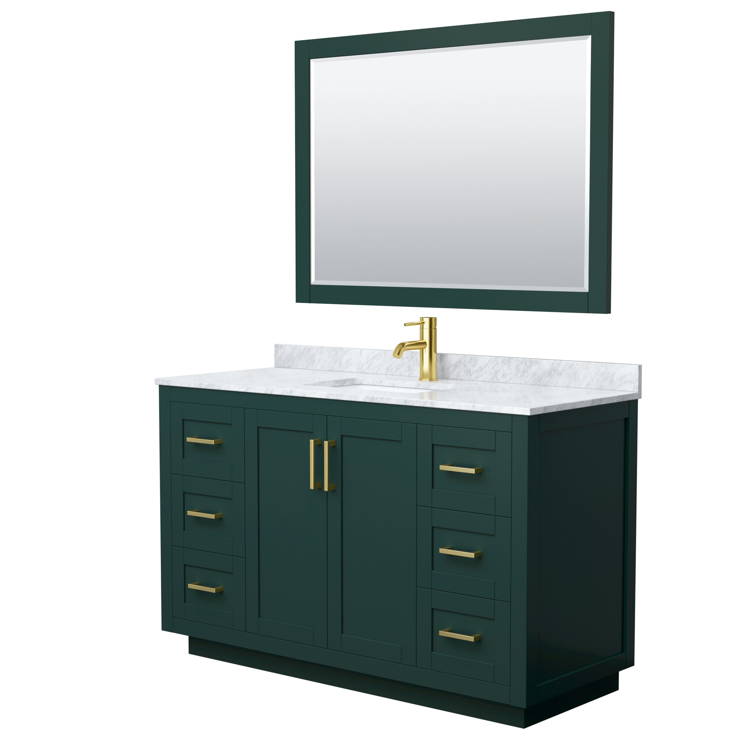 Wyndham Collection WCF292954SGDCMUNSM46 Bath-Vanity-Combo - View #2