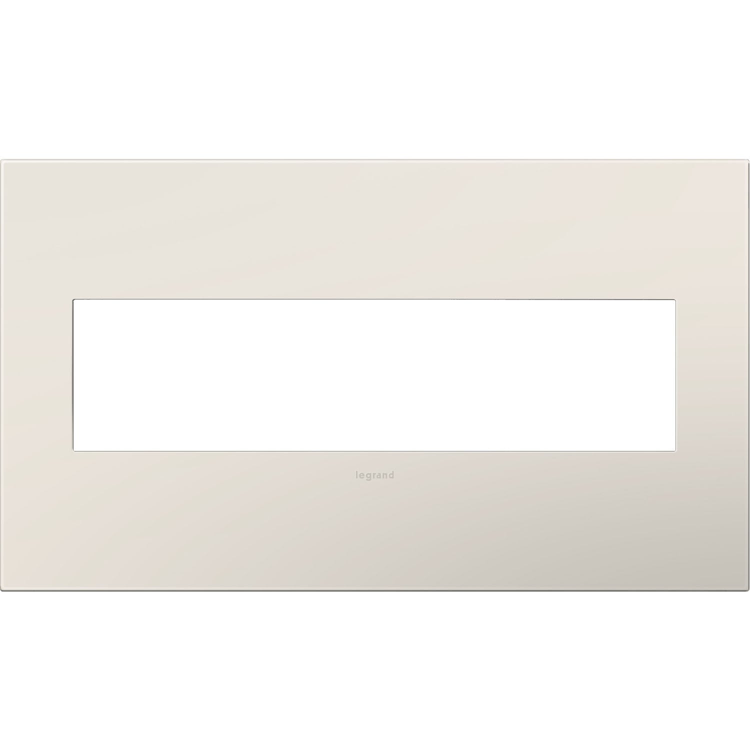 Legrand AWP4GLA4 adorne 4 -Gang Specialty Size Light almond Plastic Indoor Screwless Square Wall Plate