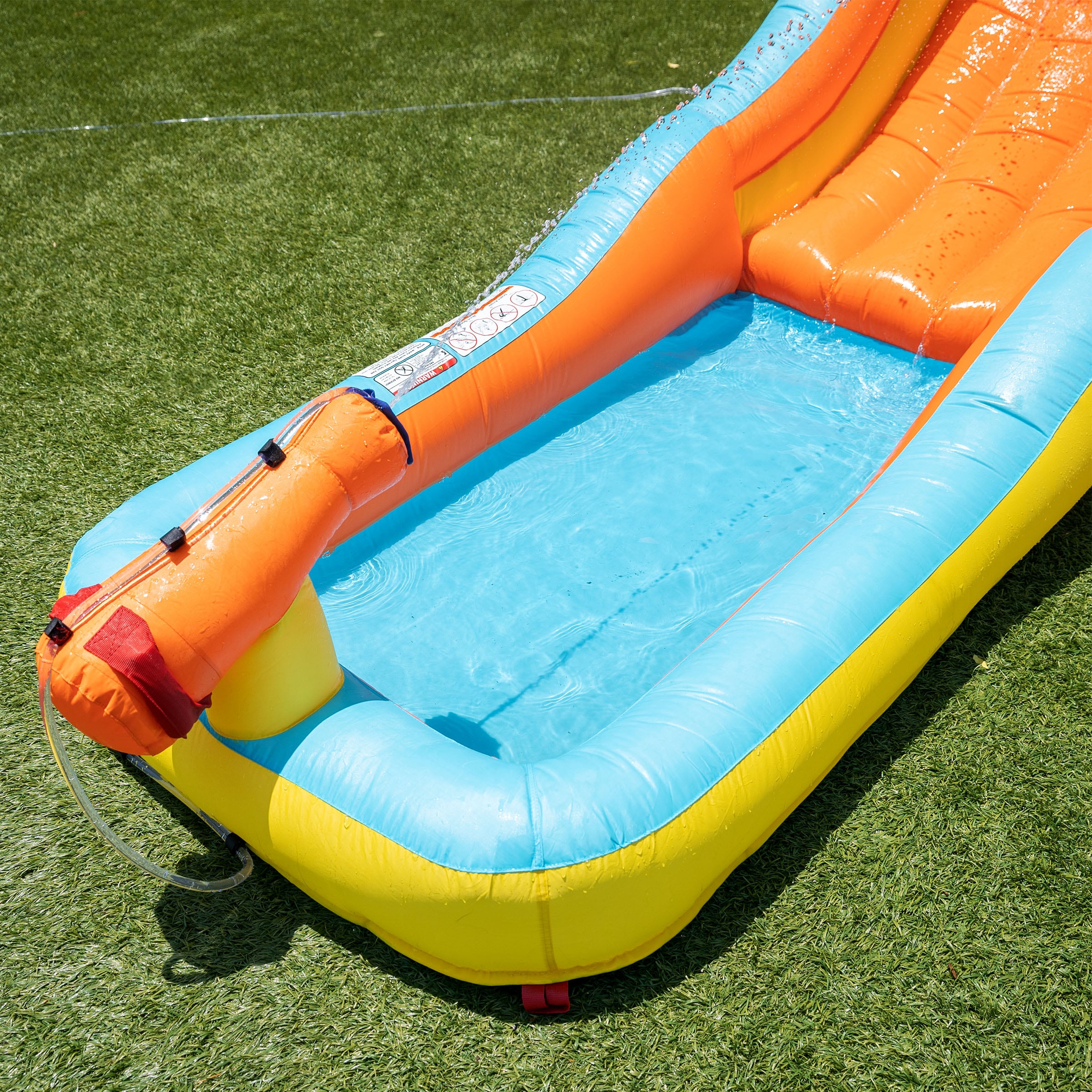 Sportspower My First 186-in Polyester Bounce House Water Slide In The ...