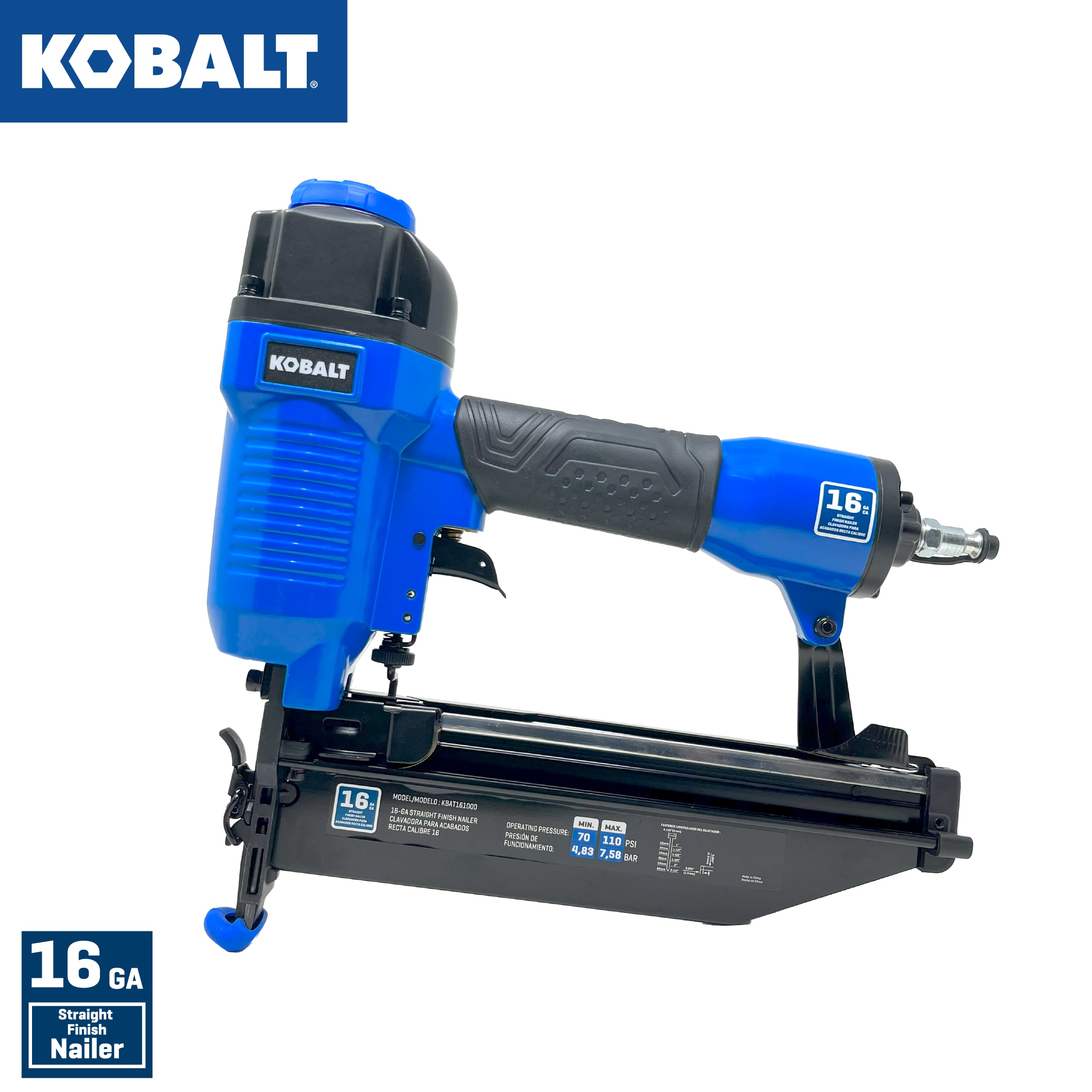 Kobalt With 3 Nailers 6-Gallons Portable 150 PSI Pancake Air Compressor in  the Air Compressors department at
