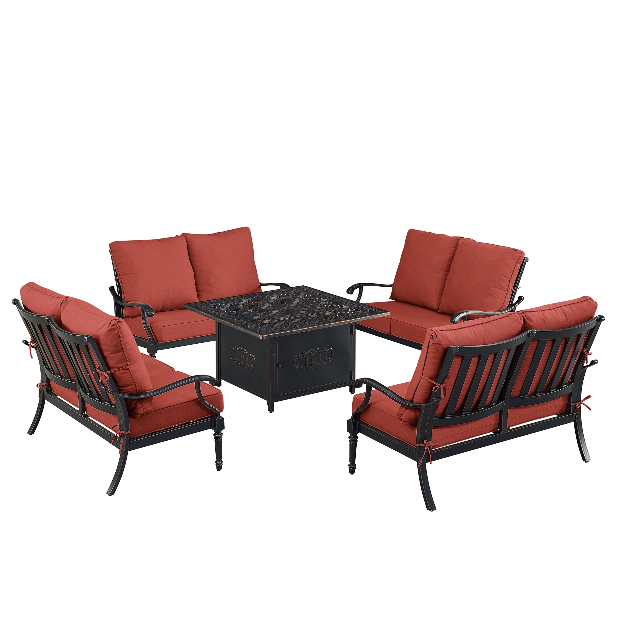 Oakland Living SHAO4LSRONINRDCUA Patio-Conversation-Sets - View #4