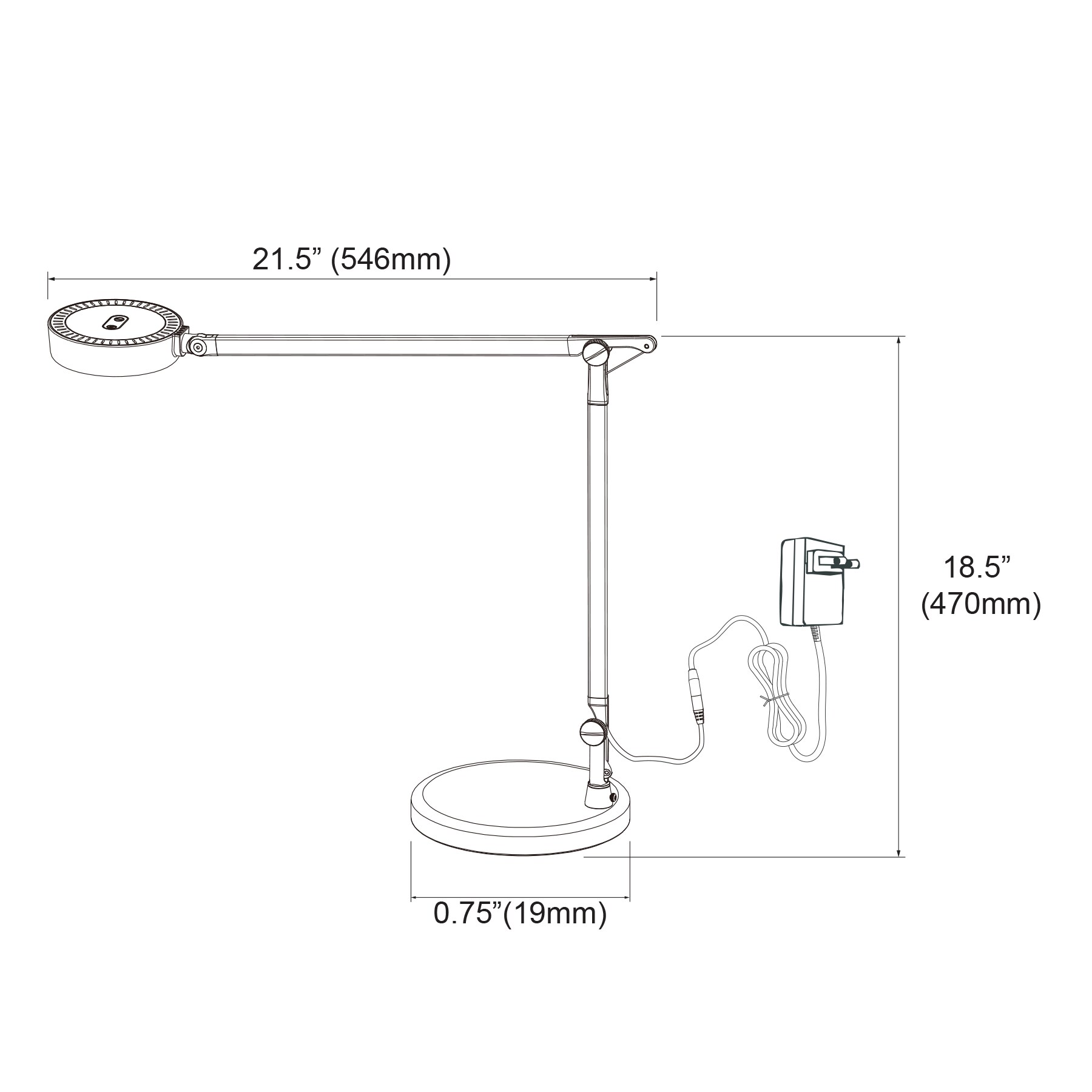 Dainolite 779LEDT-MB Table-Lamps - View #3