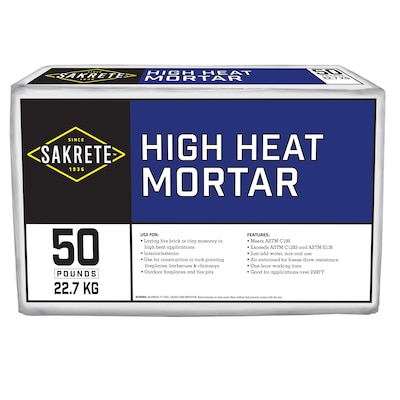 High Heat Mortar Mix In The, Fire Pit Mortar Home Depot