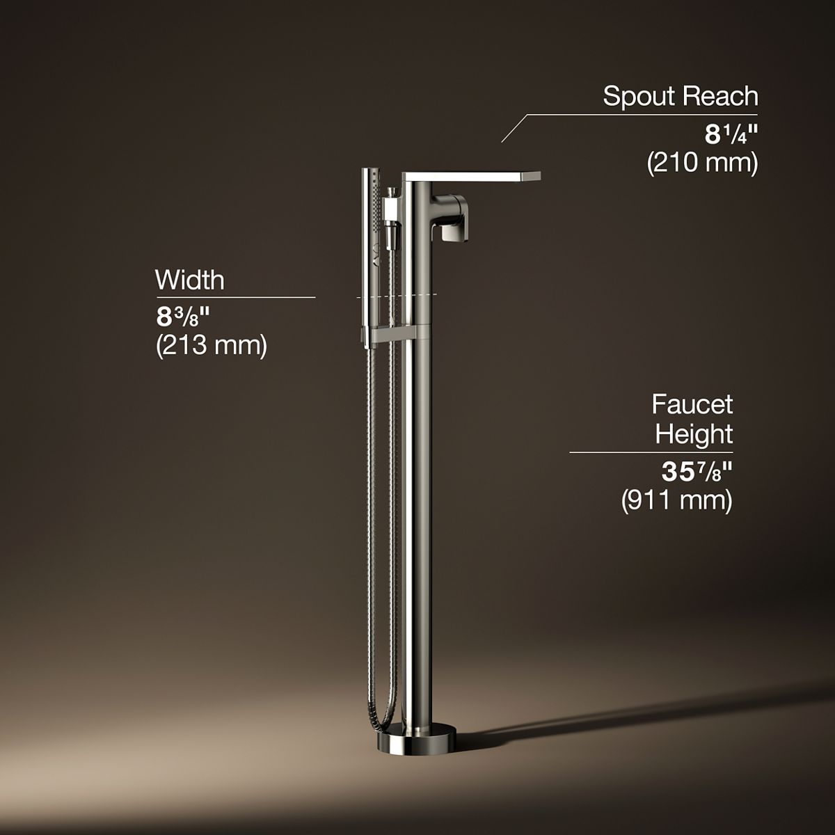 KOHLER T73087-4-SN Roman-Tub-Faucets - View #3
