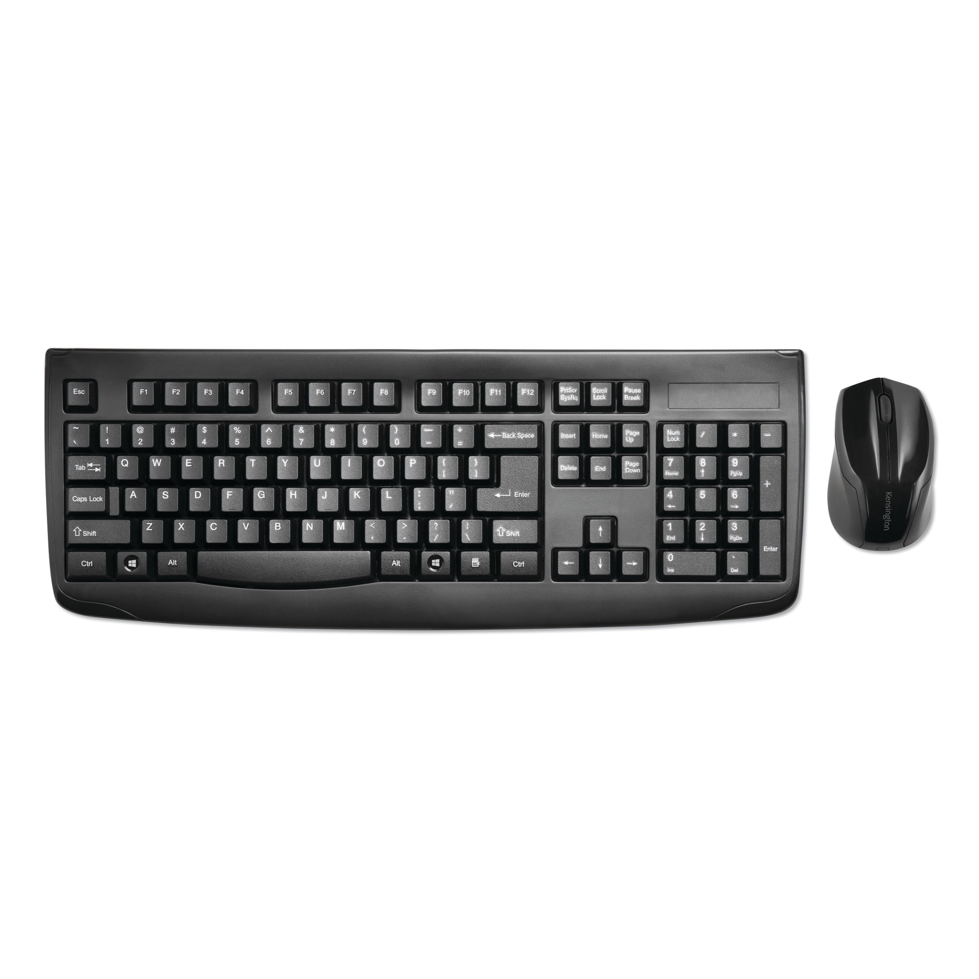 Kensington KMW75231 Keyboard For Life Wireless Desktop Set, 2.4-g-hz Frequency/30 Ft Wireless Range, Black