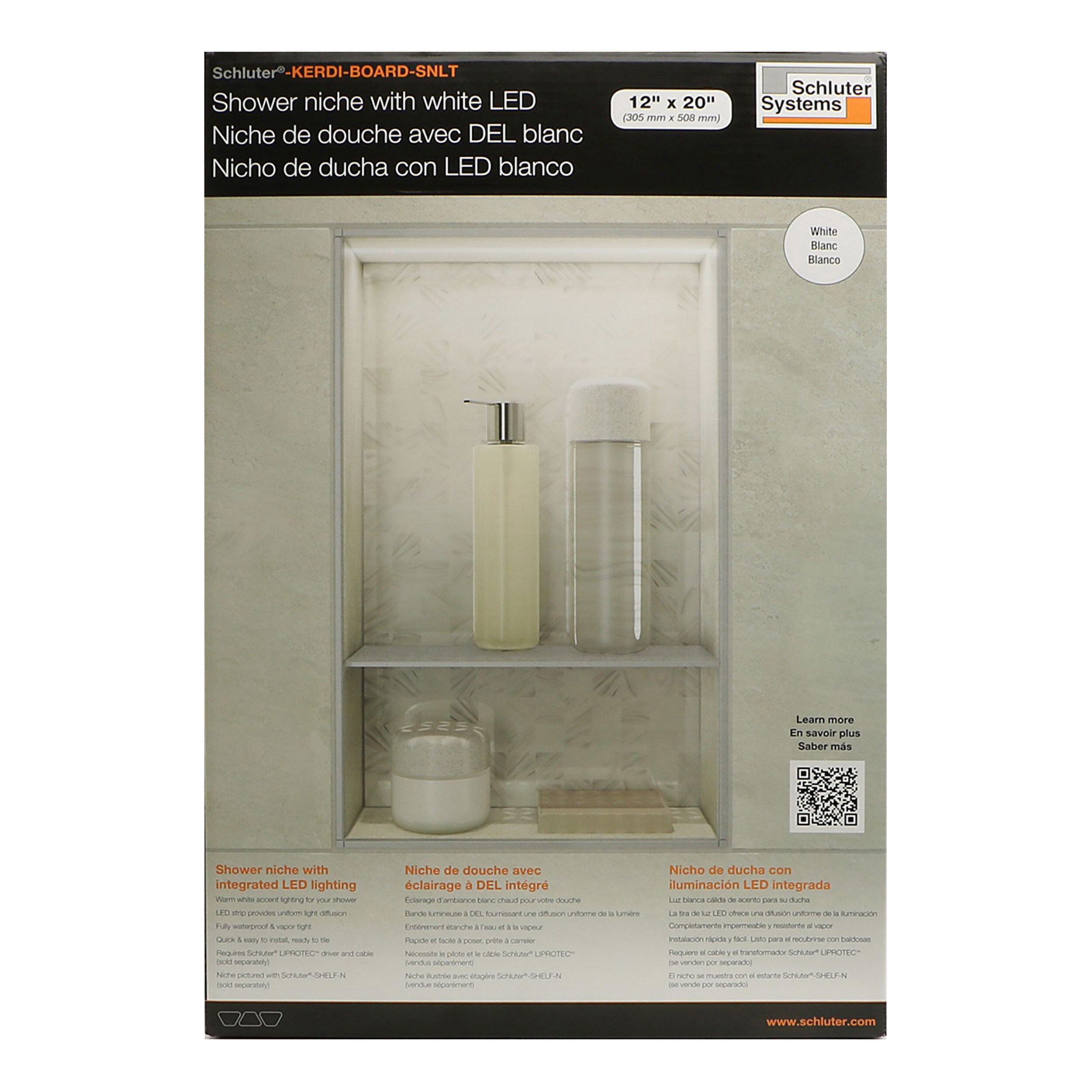 Schluter Systems KB12SNLT2WW Shower-Accessories - View #2