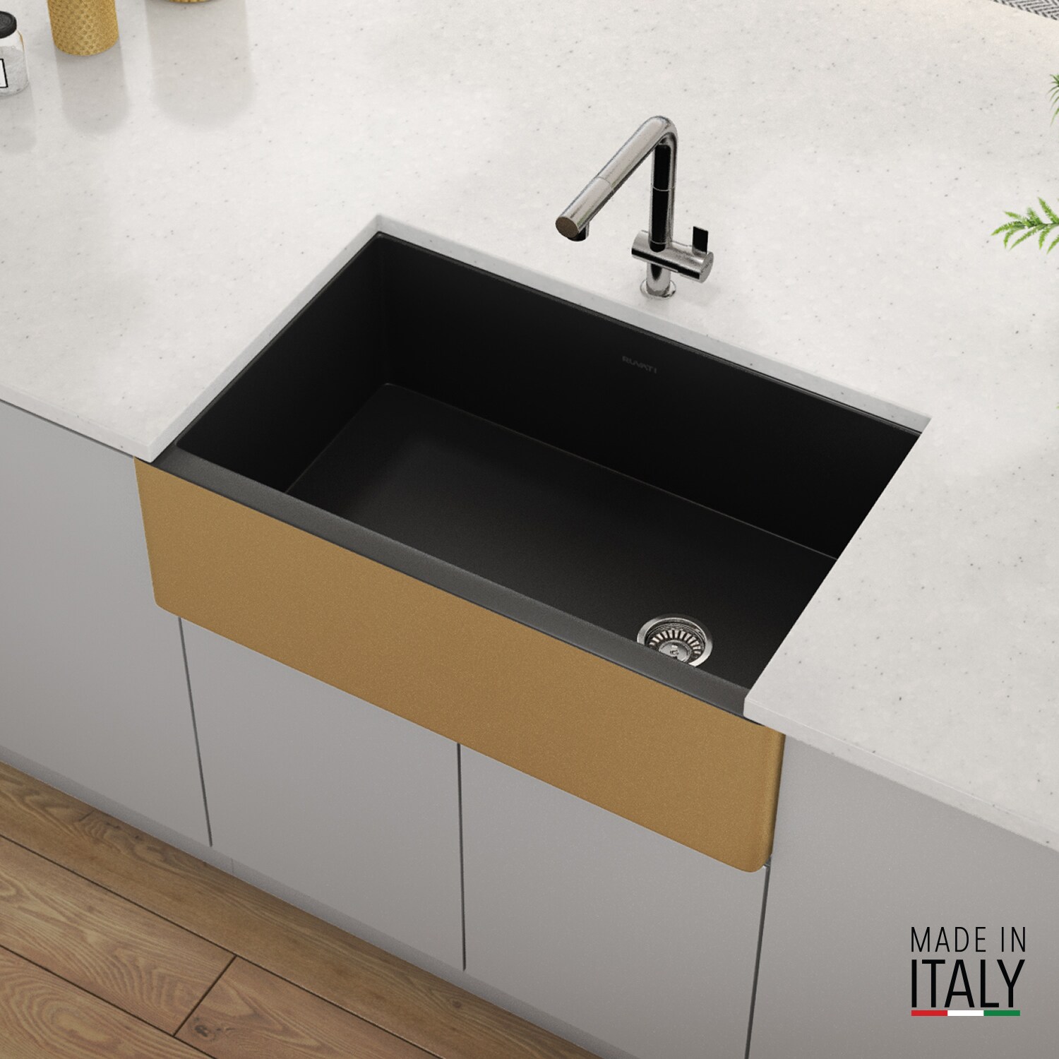 Ruvati RVL4018GRG Kitchen-Sinks - View #3