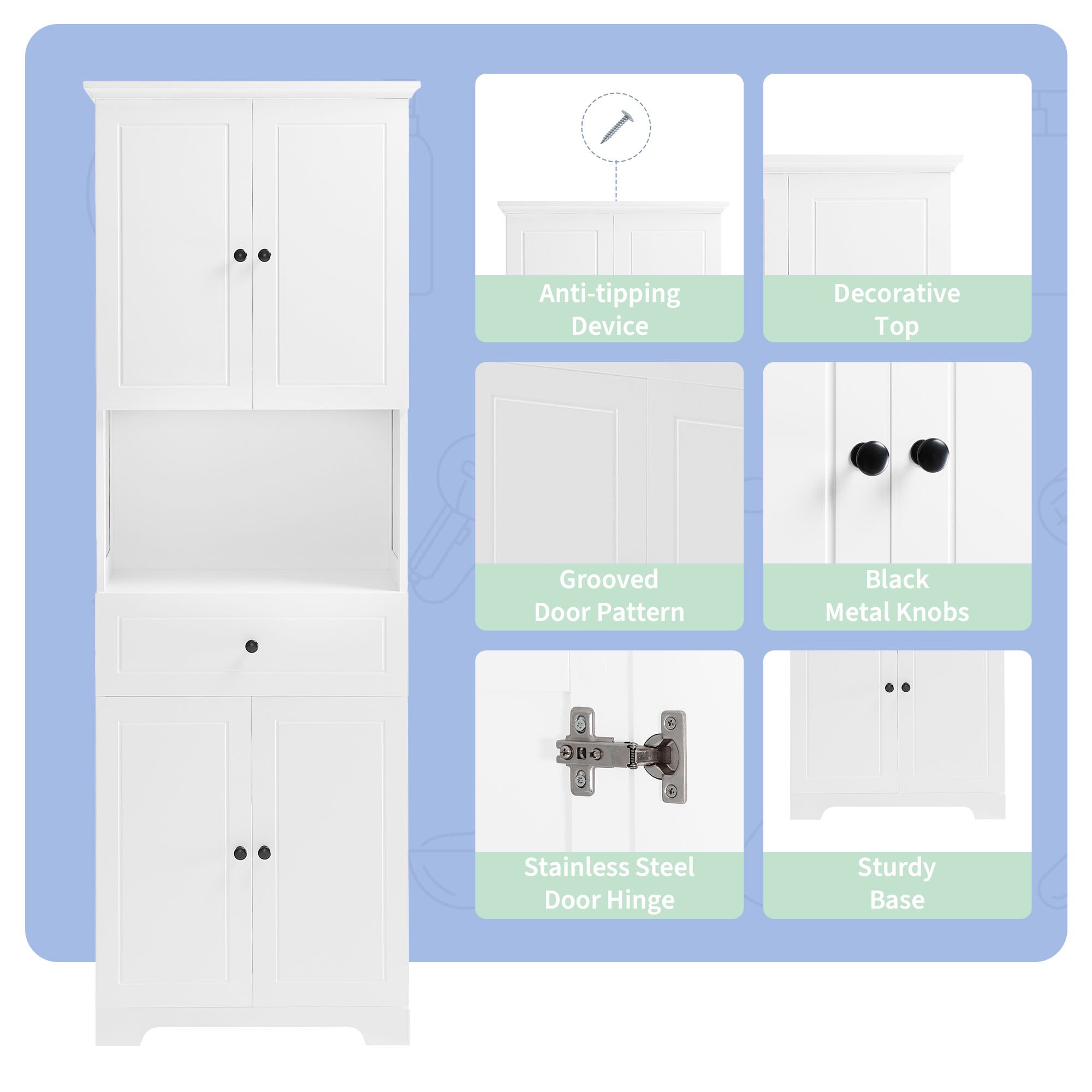 Siavonce XH92262 Utility-Storage-Cabinets - View #6