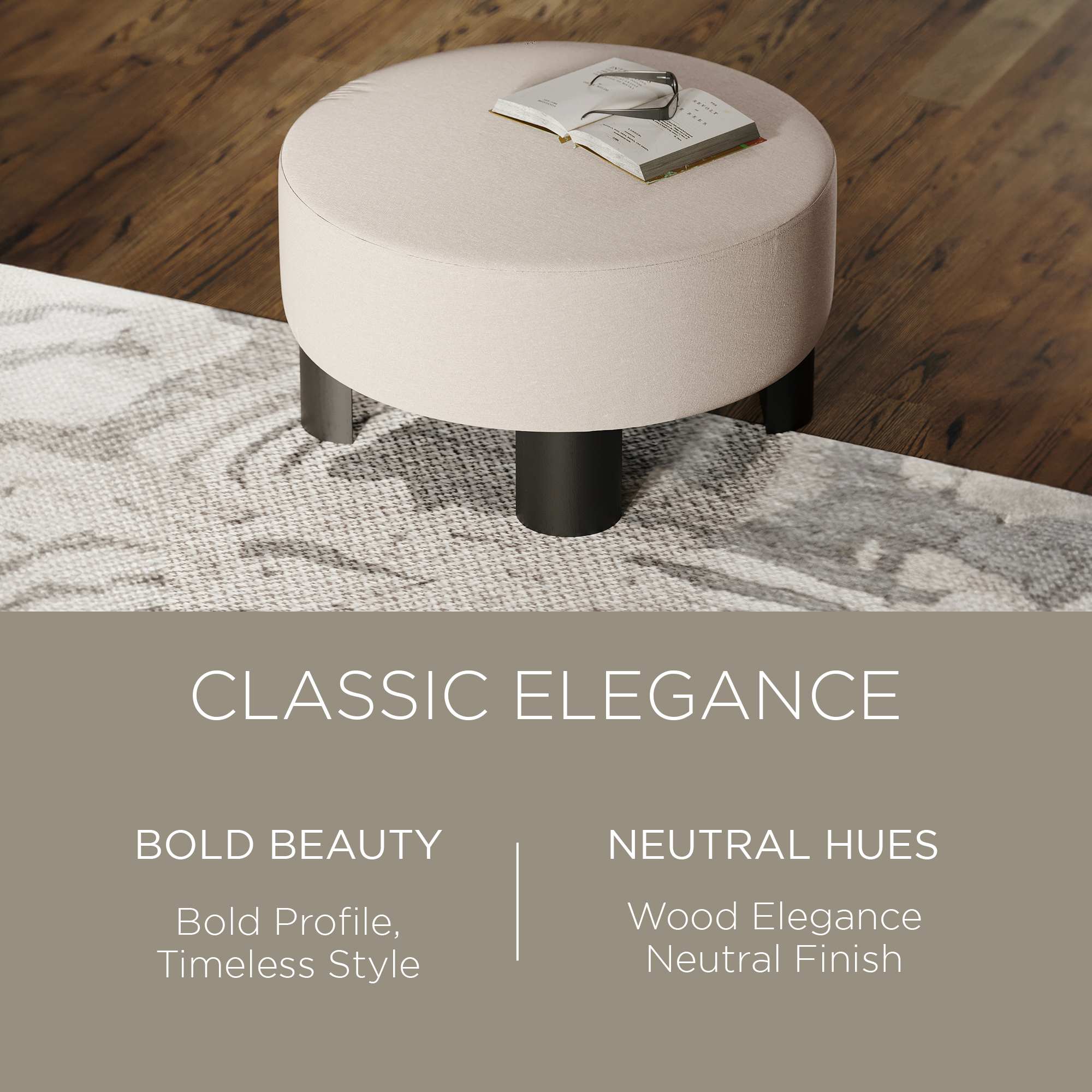 Maven Lane ML355701-FOM-DO Indoor-Ottomans - View #2