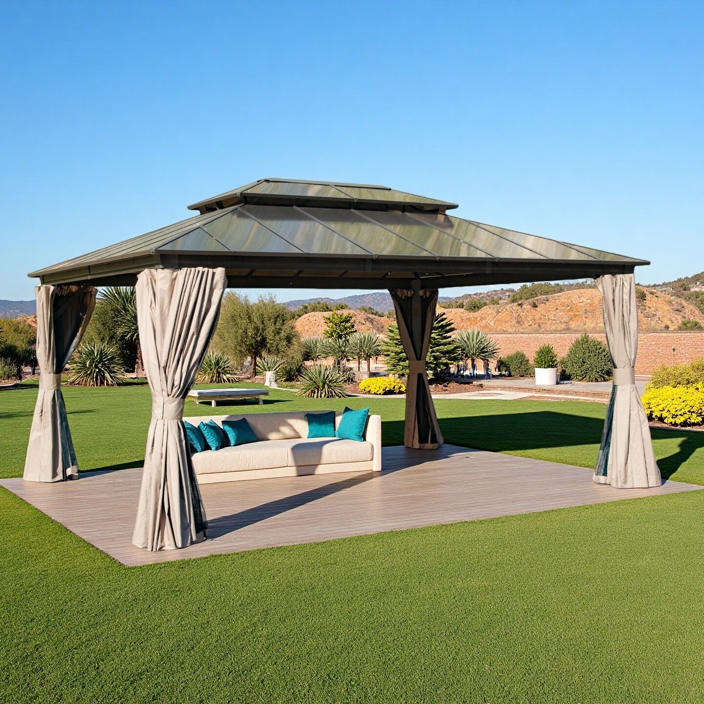 ToolCat PG2-93-PT Wood-Resin-Gazebos - View #11