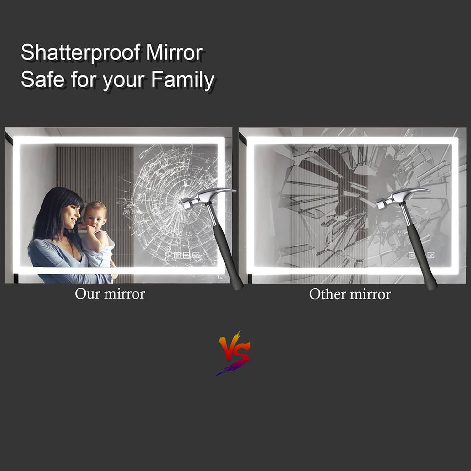 waterpar TKLO-19035 Framed-Bath-Mirrors - View #5