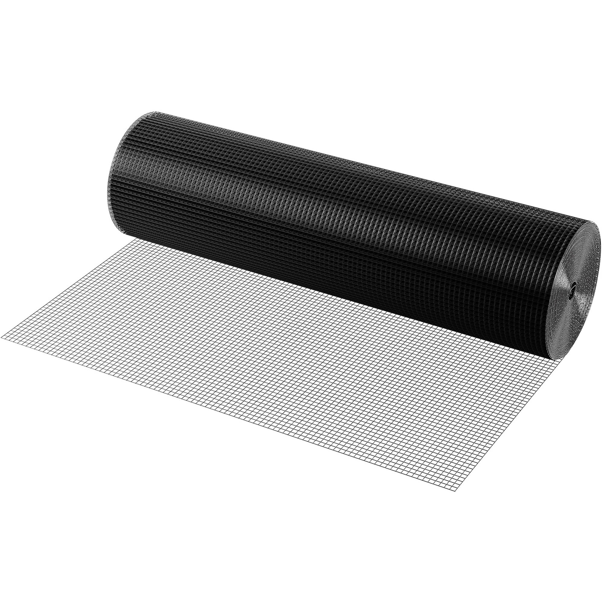 Aoibox  48 in x 100 ft hardware cloth 19 gauge galvanized wire mesh roll with vinyl coating for chicken coop rabbit and snake fence enclosures