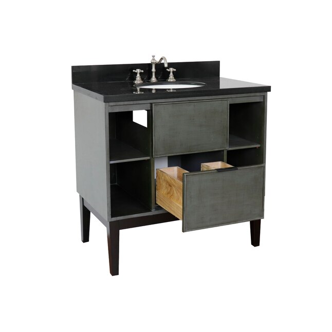 Bellaterra Home LV0502-LY Single Vanity- Cab only 36-in Linen Sage Bellaterra Home LV0502-LY Single Vanity- Cab only 36-in Linen Sage