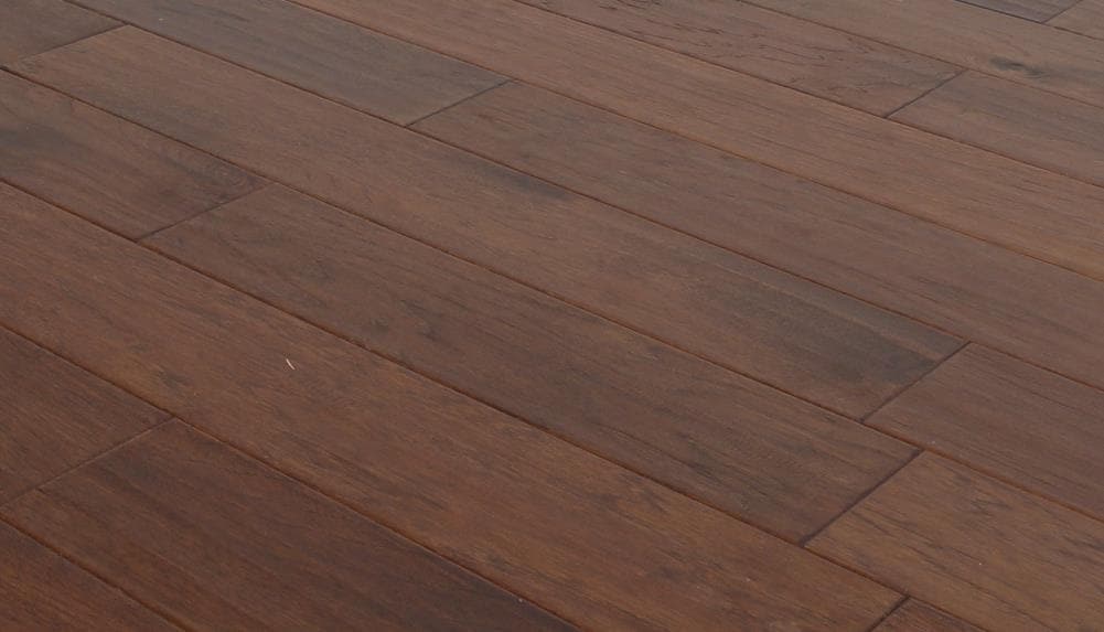 (Sample) allen+roth Nutmeg Hickory Engineered Hardwood Flooring in Brown | - allen + roth LY031-1