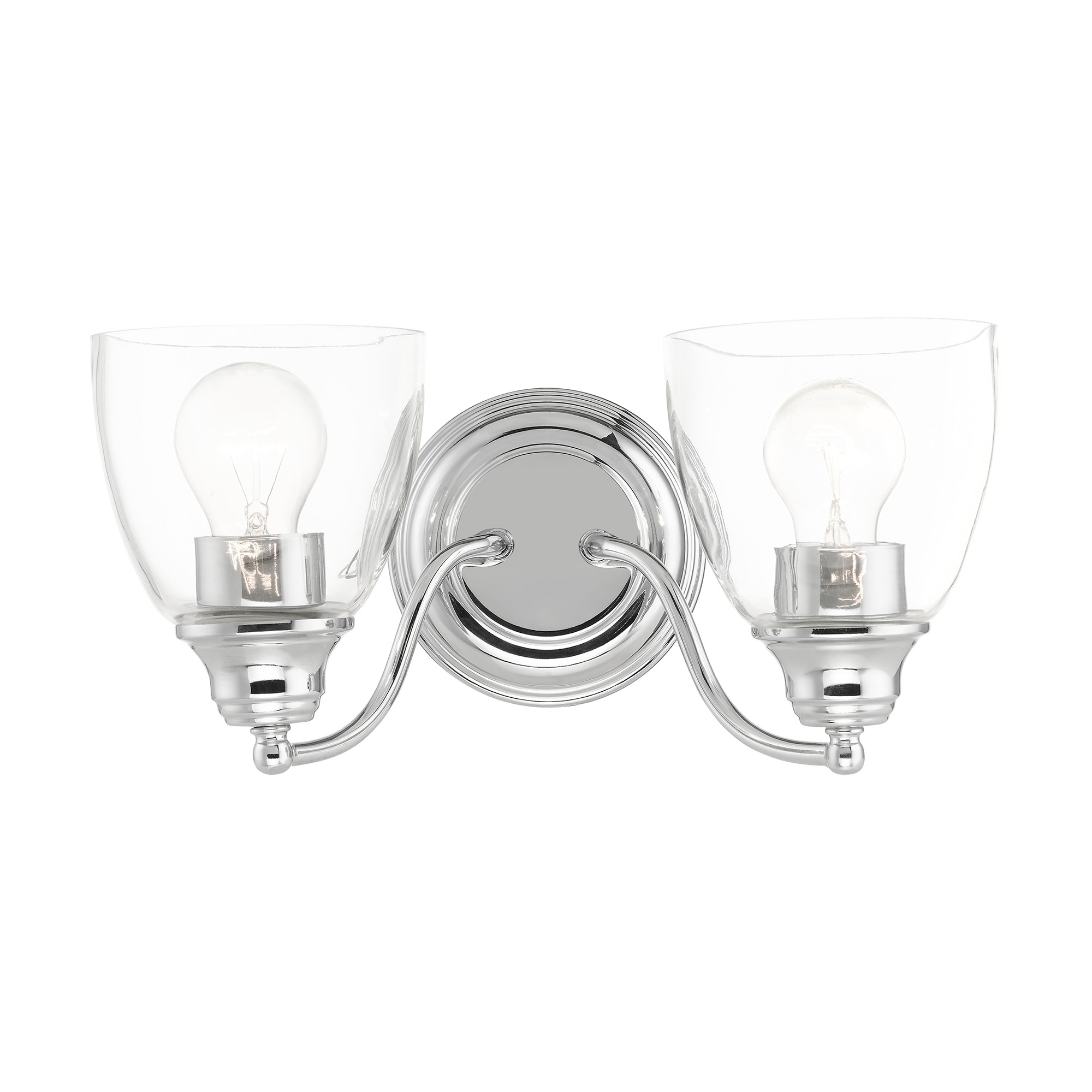 Livex Lighting 15132-05 Montgomery 13.5-in 2 -Light Polished Chrome Transitional Vanity light