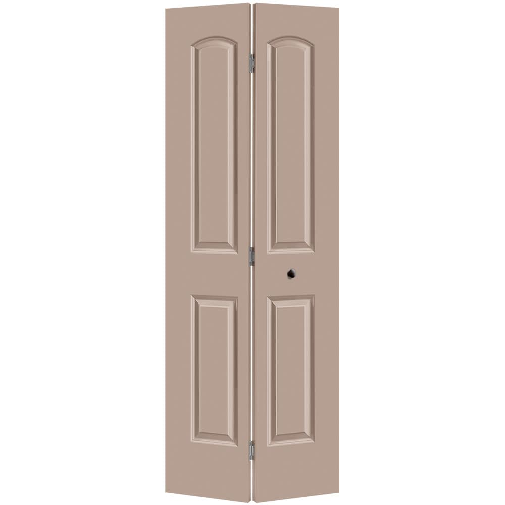 Masonite 1317530 Roman 30-in x 80-in Sandpiper 2-panel Smooth Hollow core Prefinished Molded composite Closet Bifold Door