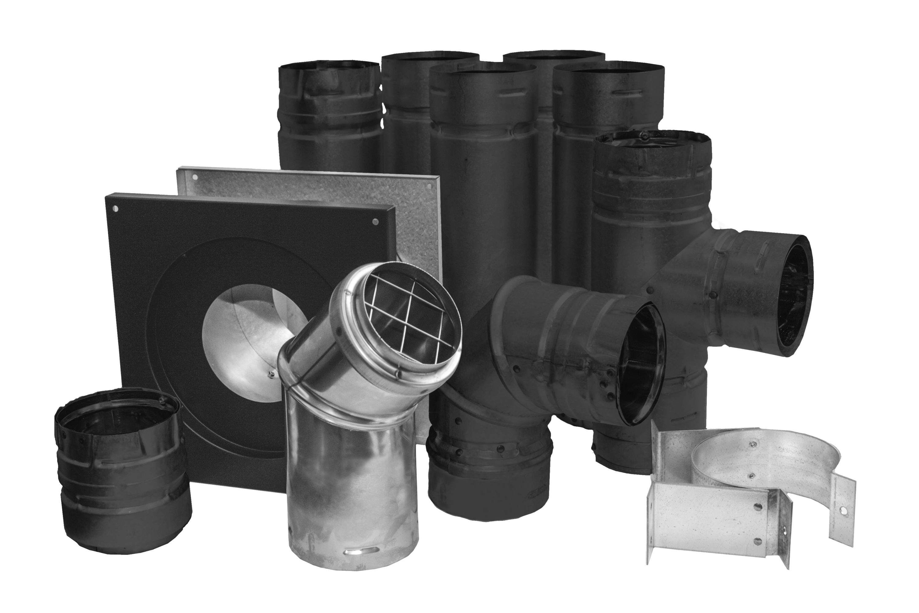 3 Pellet Stove Vent Pipe Kit For Short Horizontal Installs With Dura Vent  Pro Pipe.