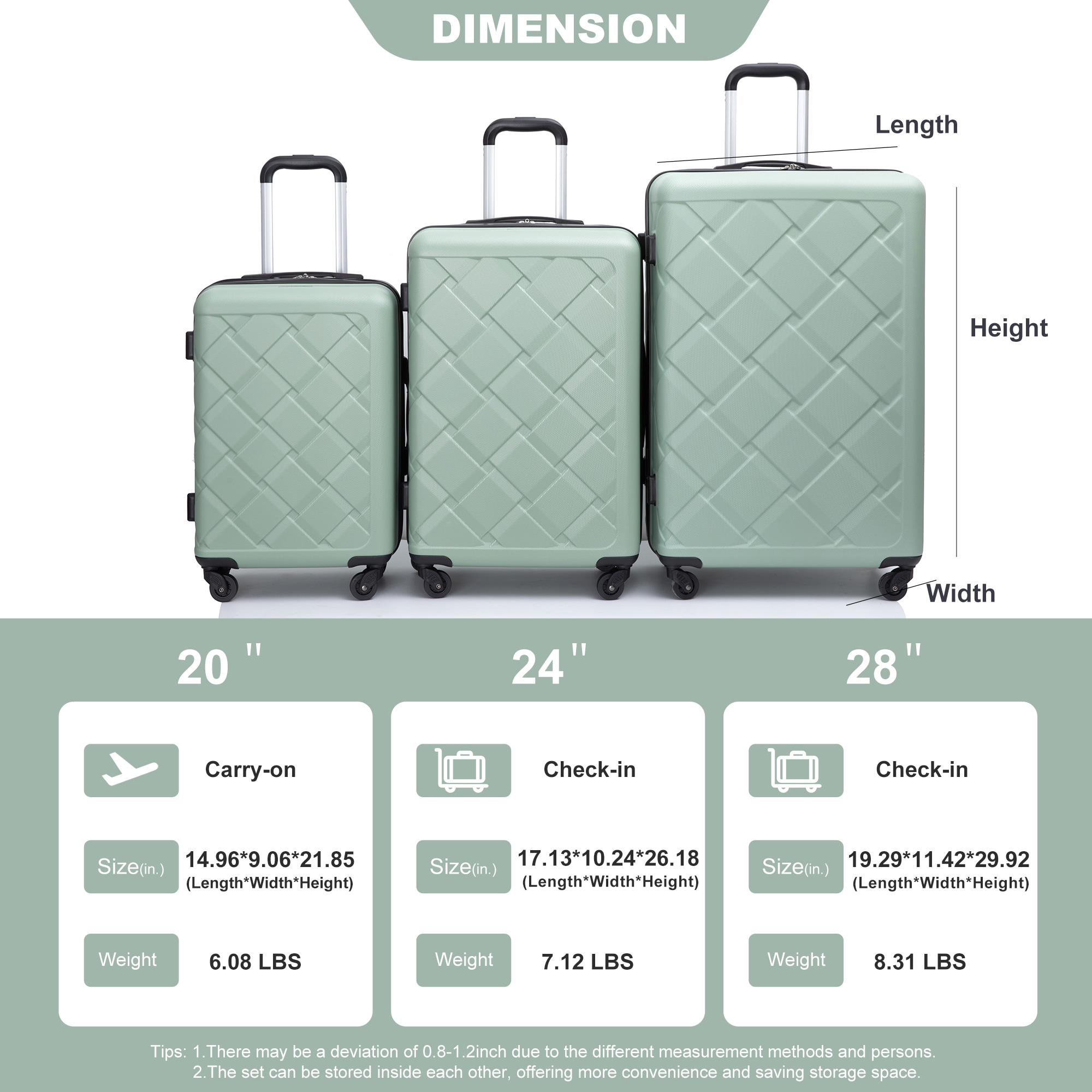 LOVMOR SF-H-W284P341379 Luggage-And-Luggage-Sets - View #6