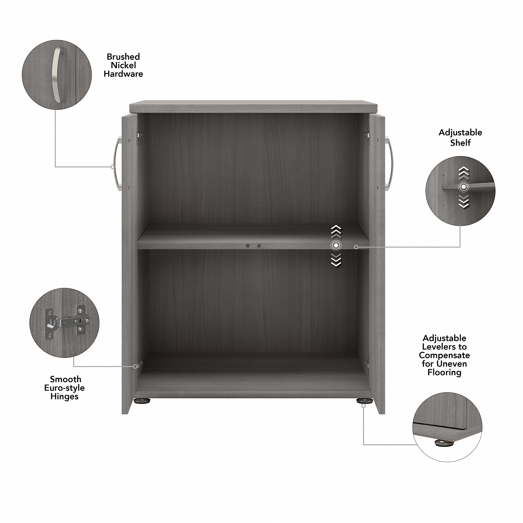 Bush Business Furniture UNS128PG Utility-Storage-Cabinets - View #3
