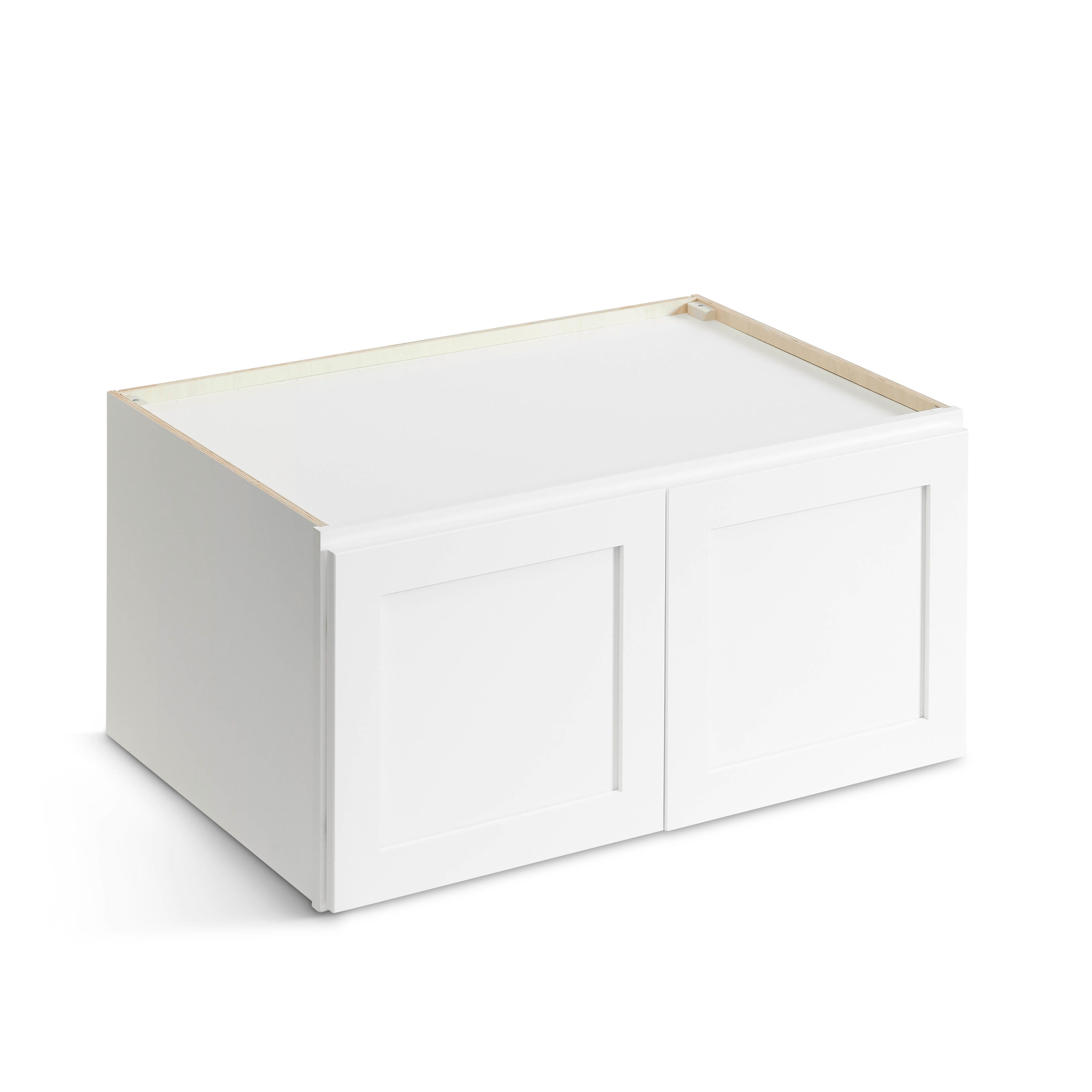 Valleywood Cabinetry 36-in W x 18-in H x 24-in D Ideal Gray Birch Wall Ready To Assemble Plywood Cabinet (Flat Panel Shaker Door Style)