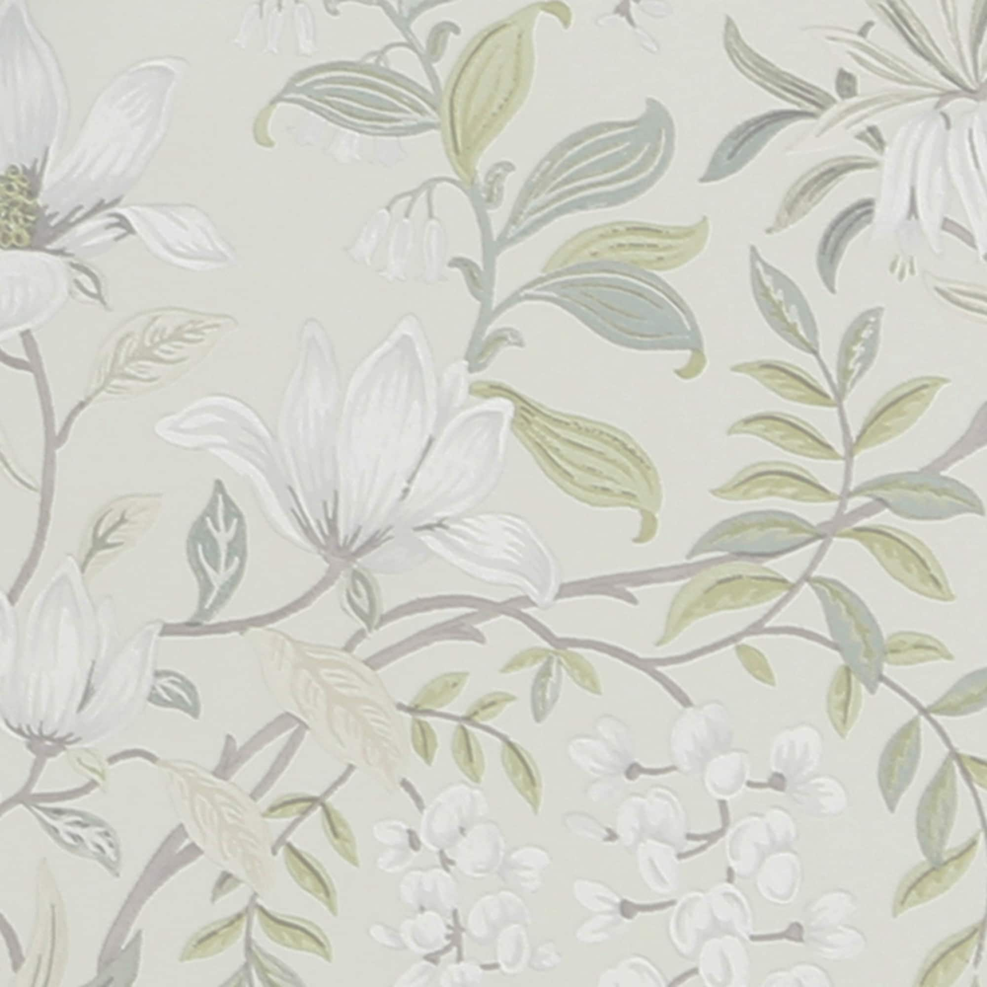 Laura Ashley Timeless Elegance 8 In Sage Non Woven Floral 56 Sq Ft Unpasted Paste The Wall 1544