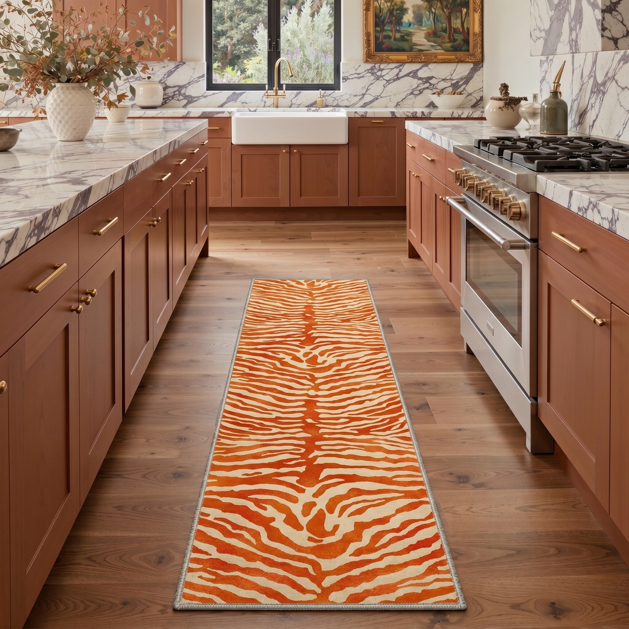 BAVNI ARN015-OCHREBLO-2X10 rugs - View #2