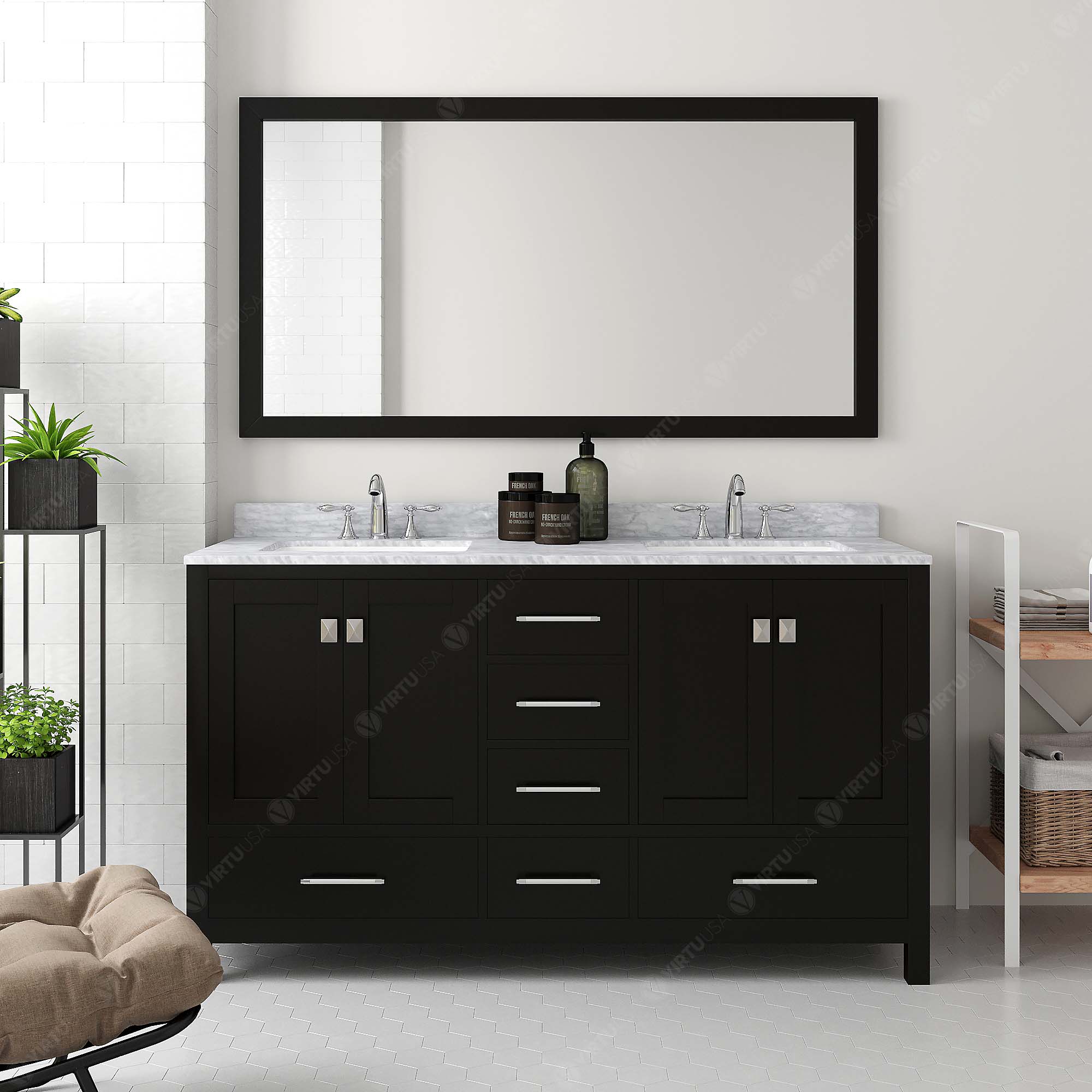 Virtu USA GD-50060-WMSQ-ES Bath-Vanity-Combo - View #2