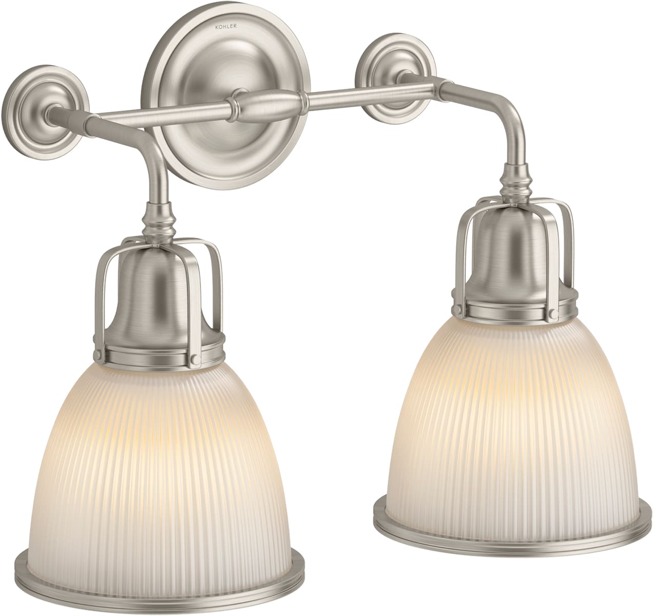 KOHLER Hauksbee 2-Light Polished Chrome Finish Wall Sconce