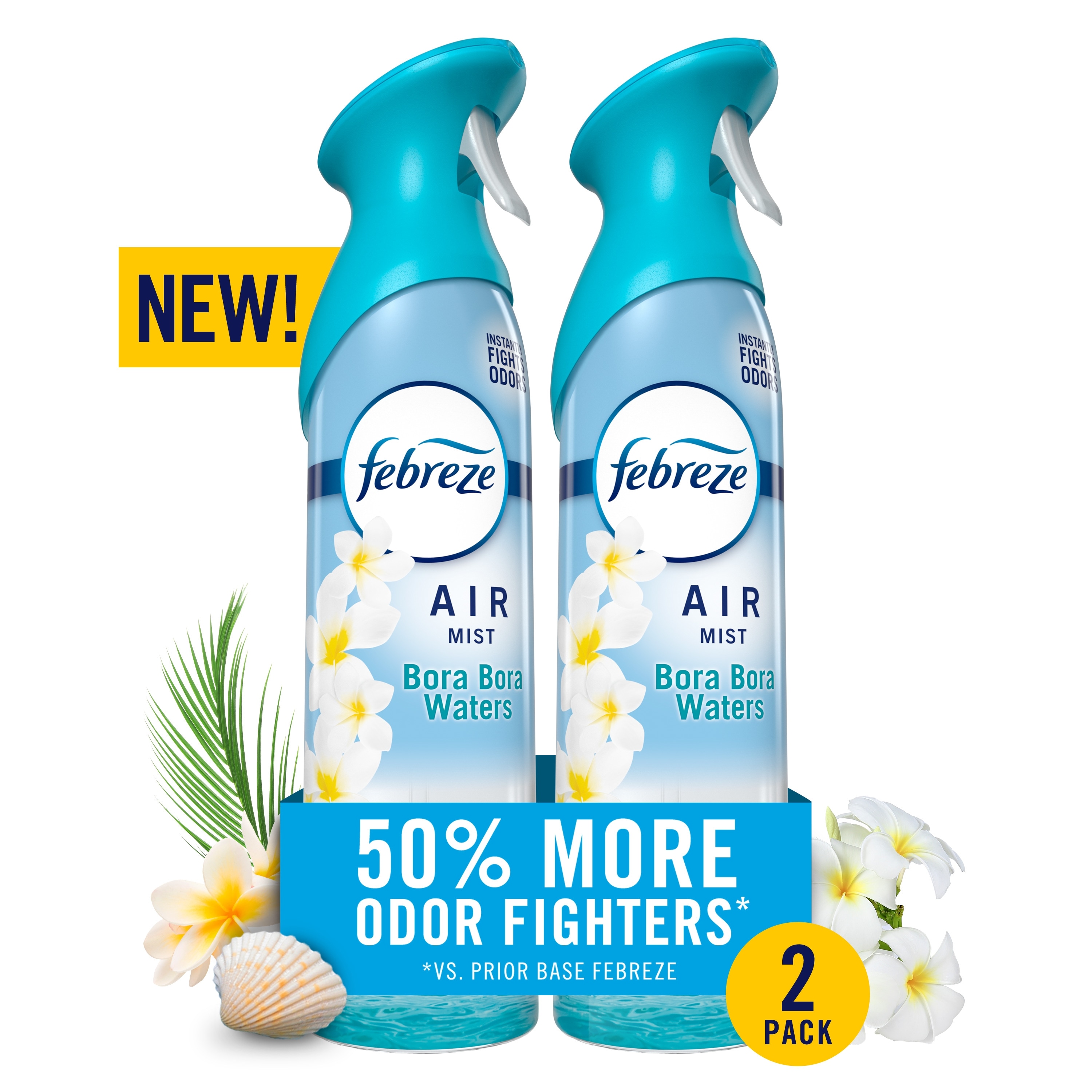 Febreze Air Mist 8.1 -oz Bora Bora Waters Dispenser Air Freshener 2 -Pack