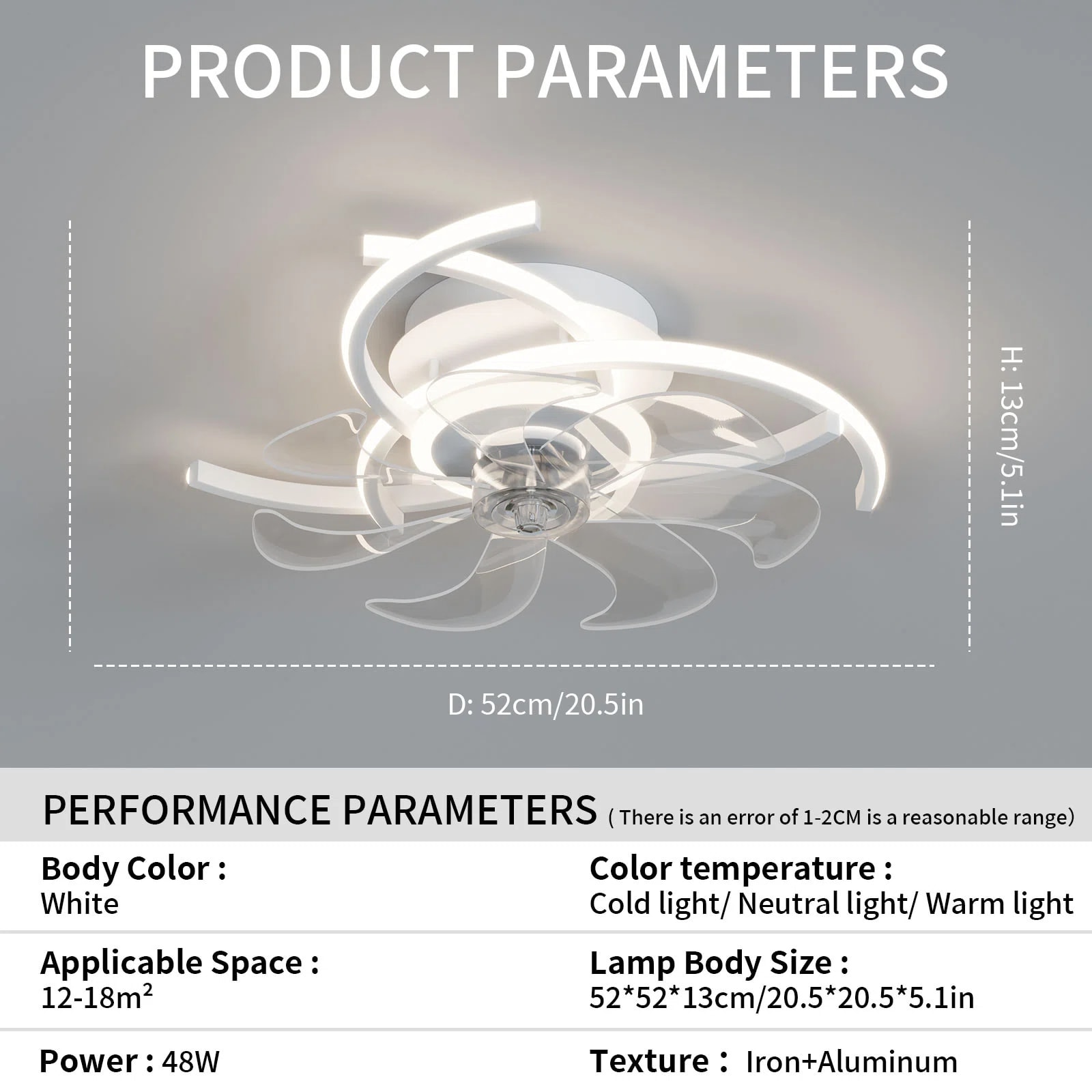 Yardreeze GHHCF056WH0407 Ceiling-Fans - View #8