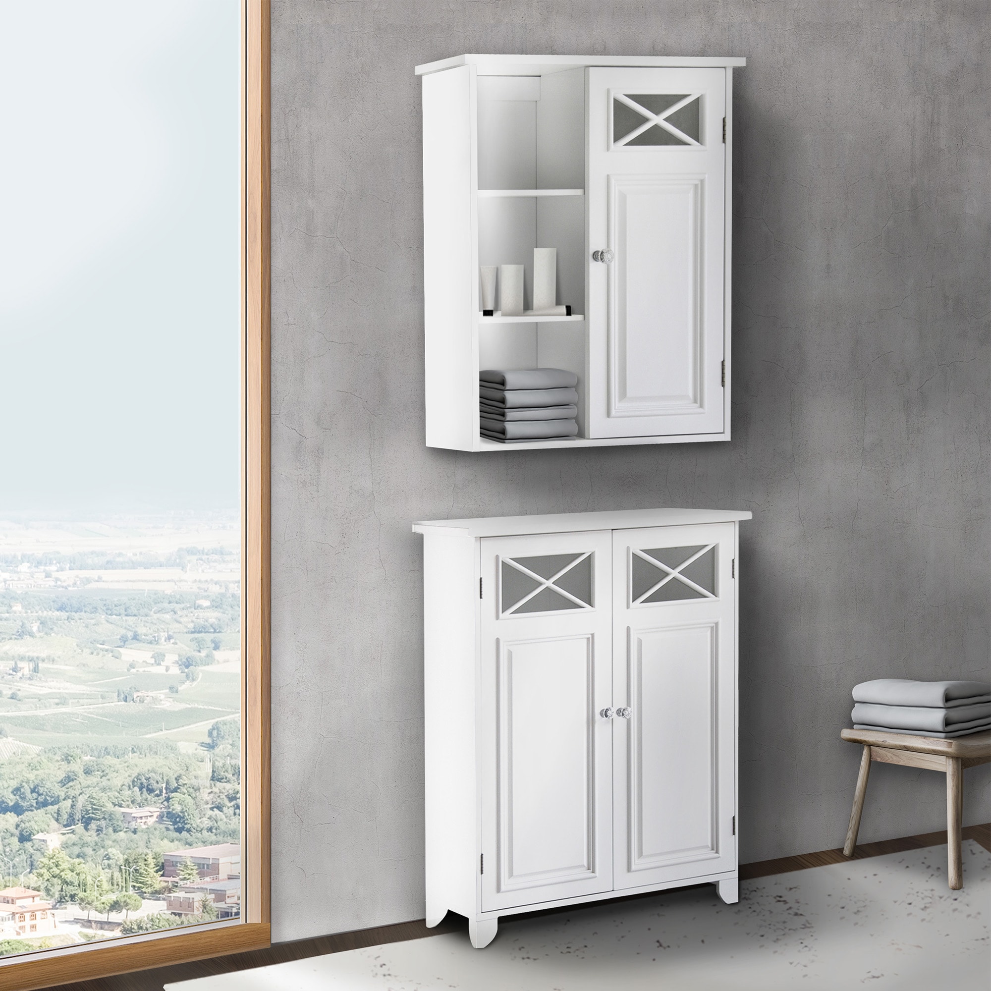 Teamson Home 6827 Bathroom-Wall-Cabinets - View #8