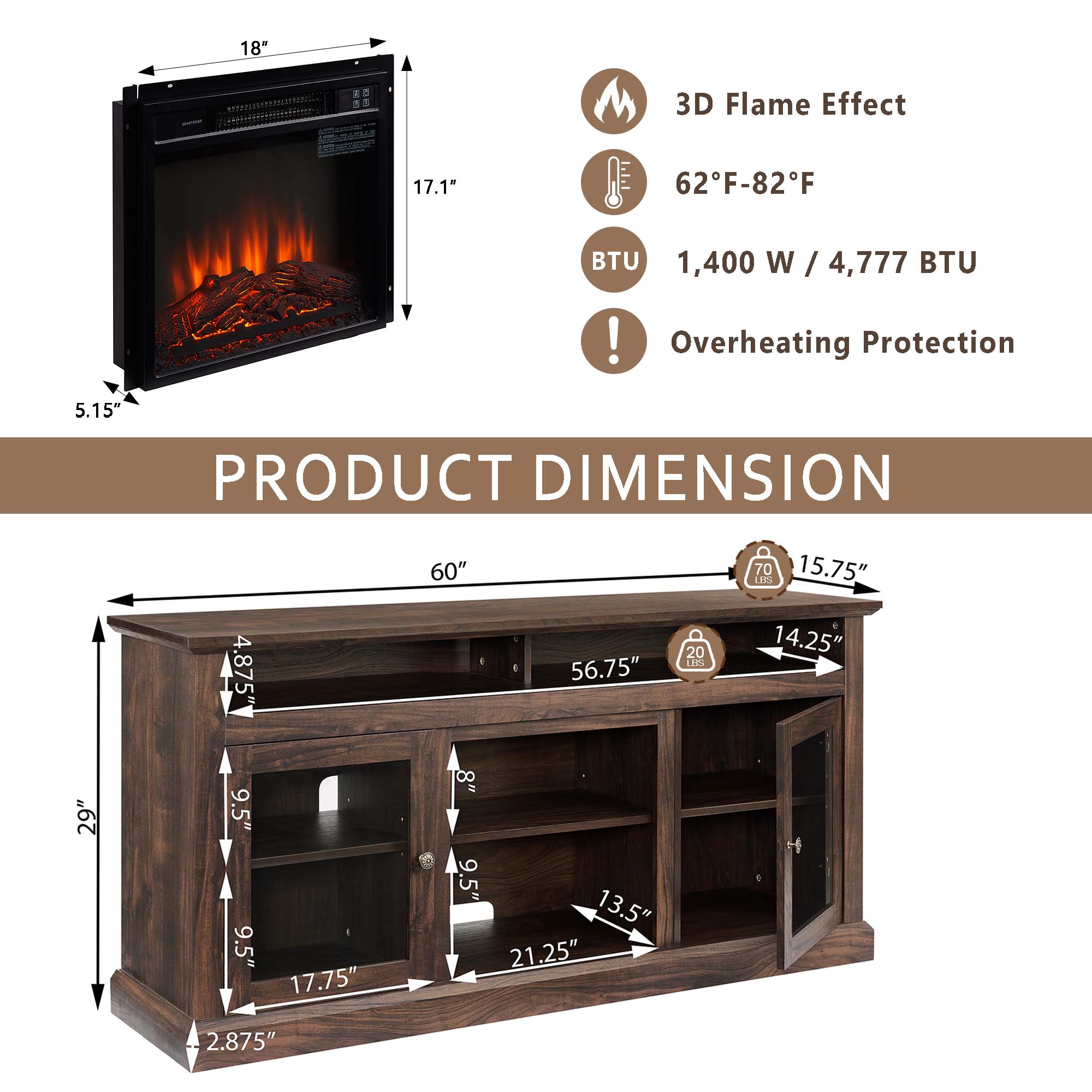Sunrinx MG63-17-GSD Electric-Fireplaces - View #8